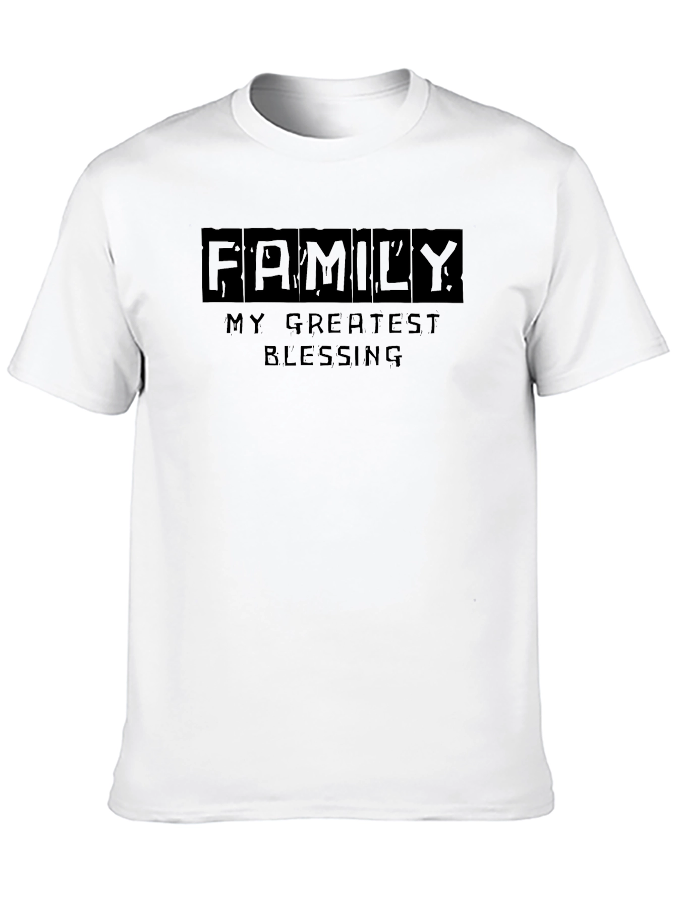 Black Family is My Greatest Blessing Black T-Shirt view 10
