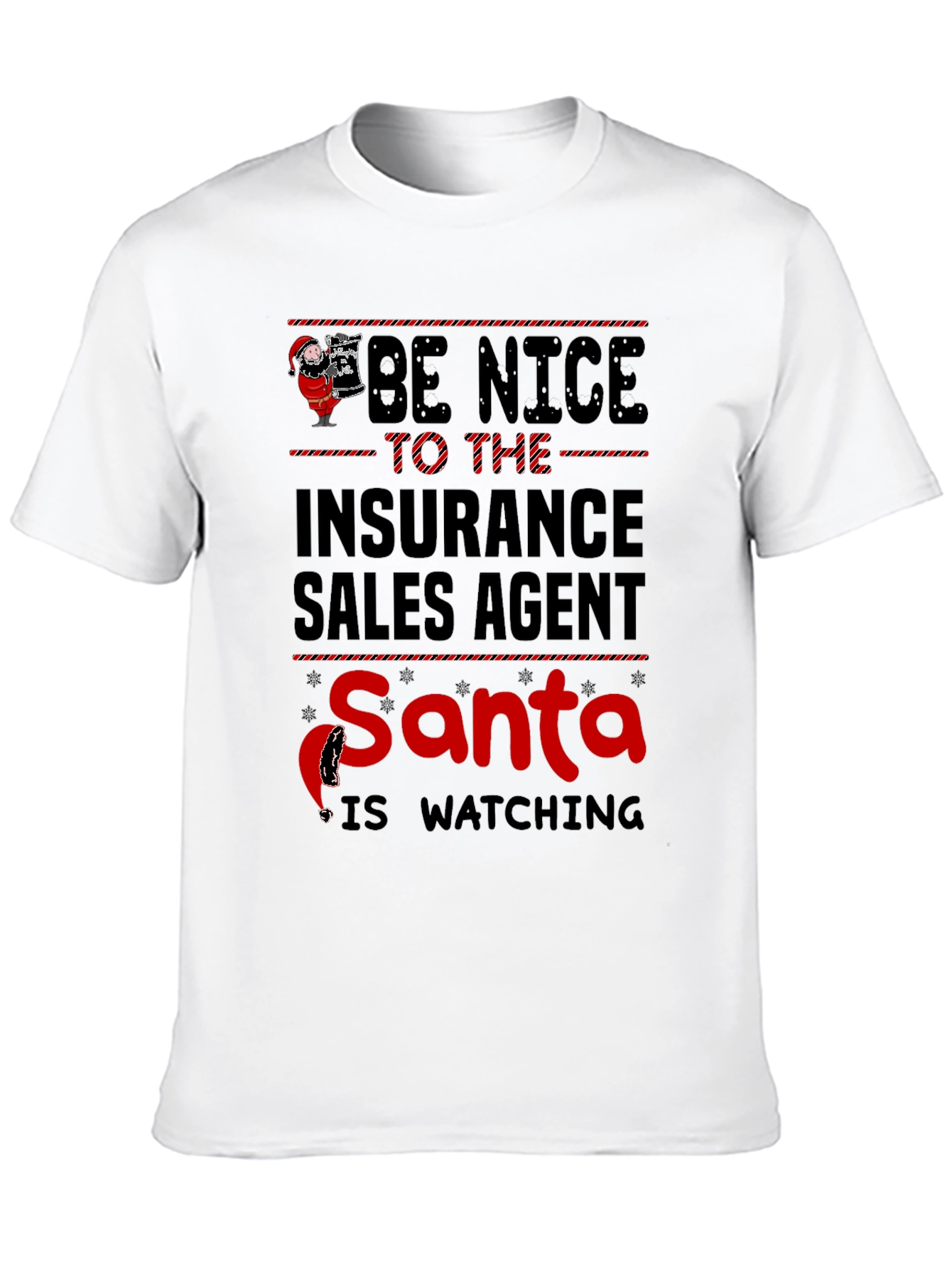 Insurance Sales Agent Santa T-Shirt - 10