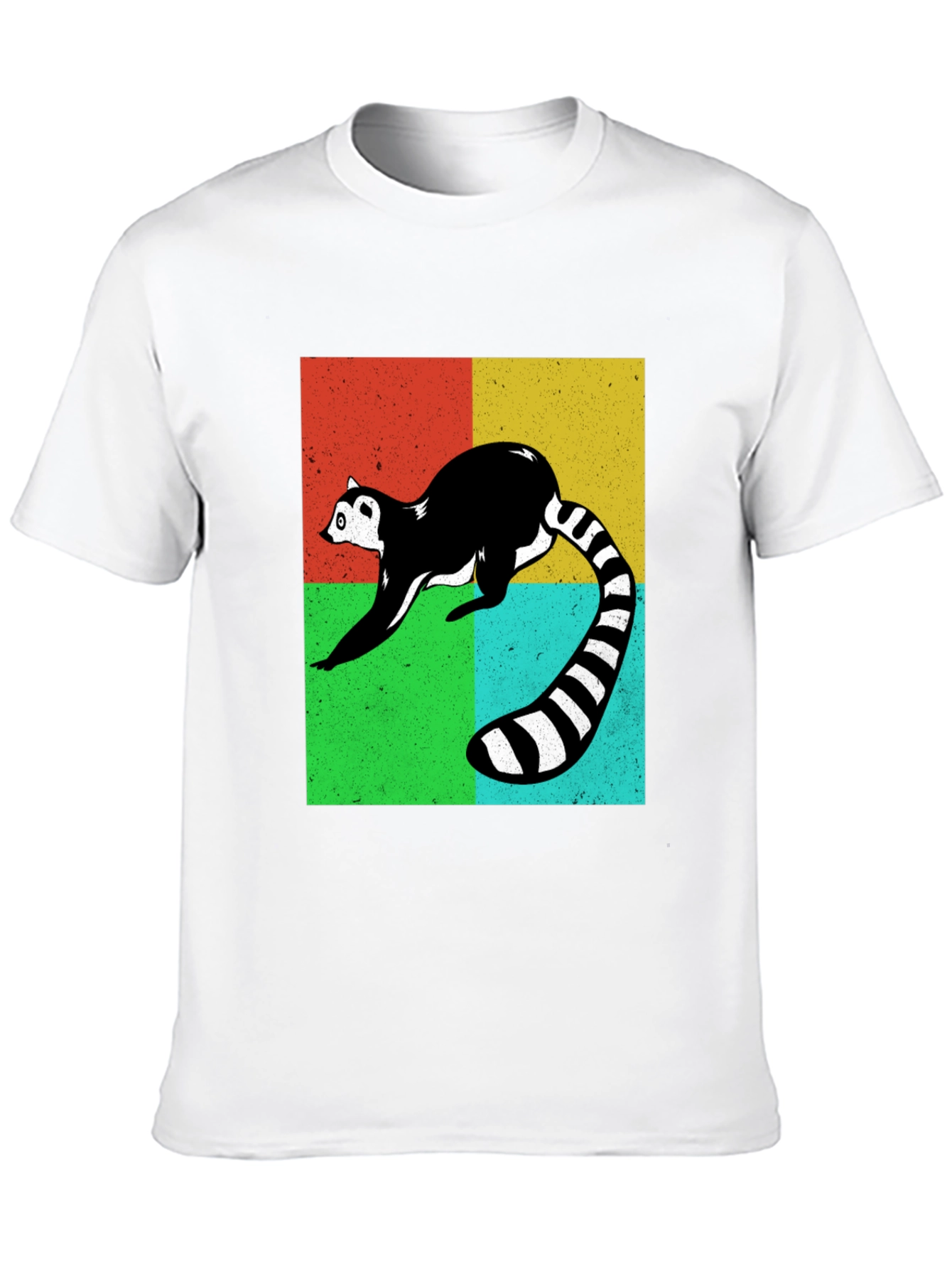 Black Retro Lemur Graphic Tee view 10