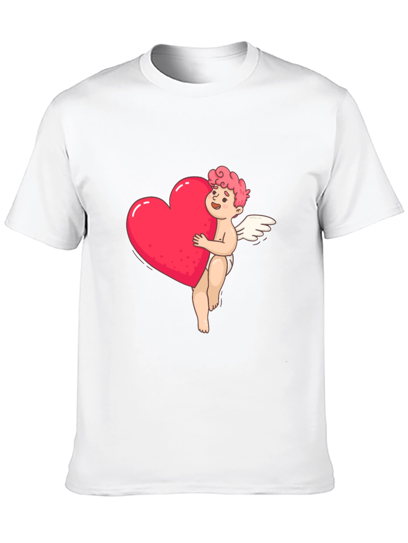 Black Cupid Heart Graphic Tee - Black view 10