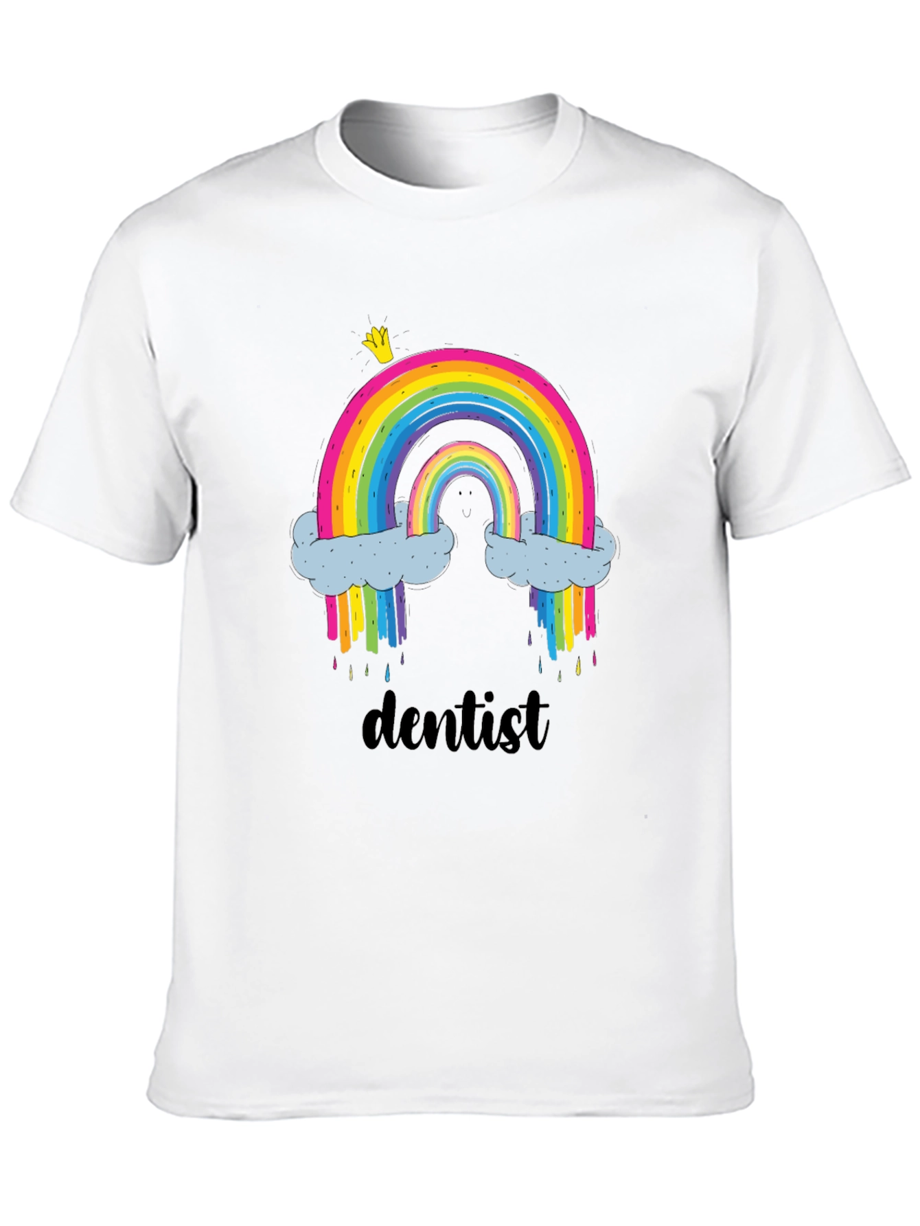 Black Rainbow Dentist T-Shirt | Funny Dental Apparel view 10