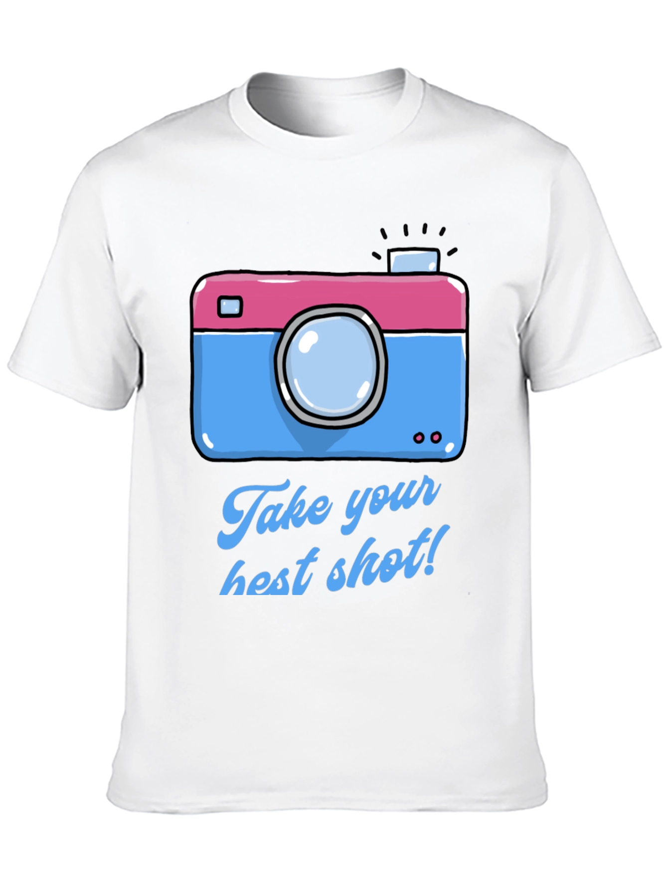 Black Fun Camera Graphic T-Shirt - Take Your Best Shot! view 10