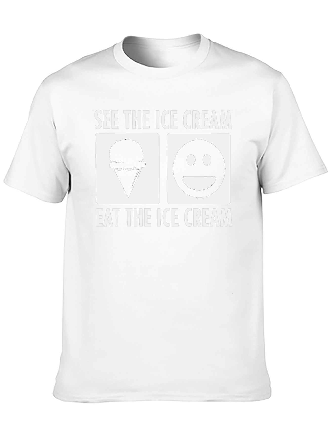 Black See the Ice Cream Eat the Ice Cream Black T-Shirt view 10