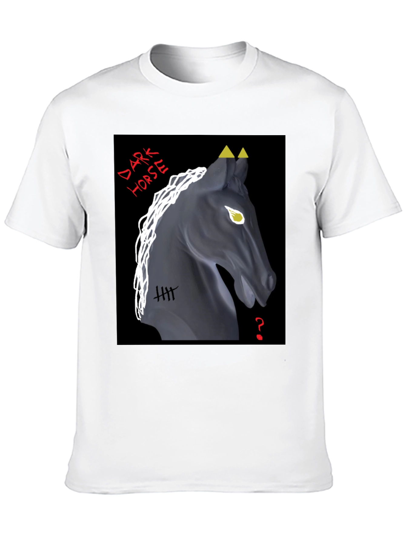 Black Dark Horse Graphic Tee - Unique Design view 10