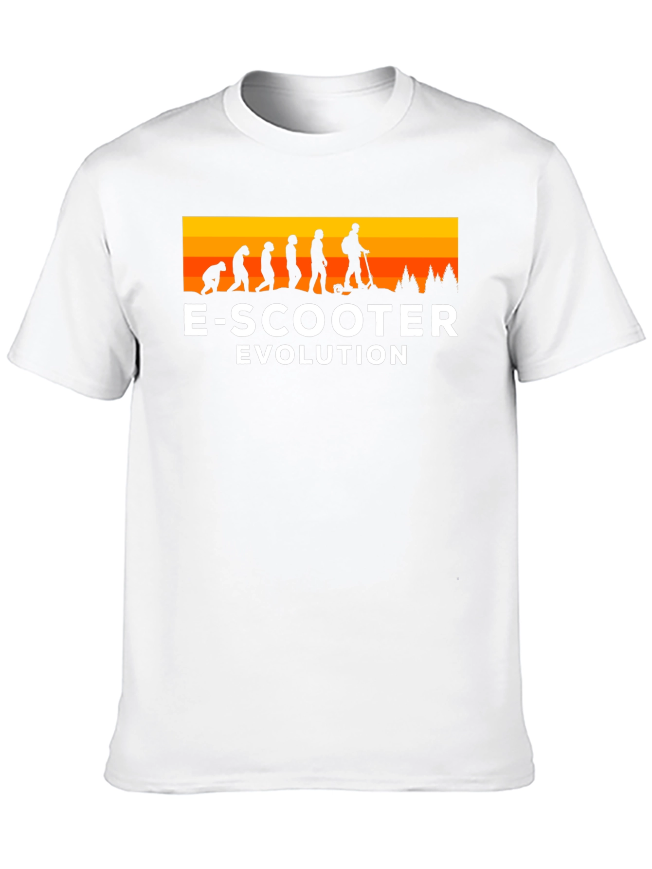 Black E-Scooter Evolution T-Shirt - Ride into the Future! view 10