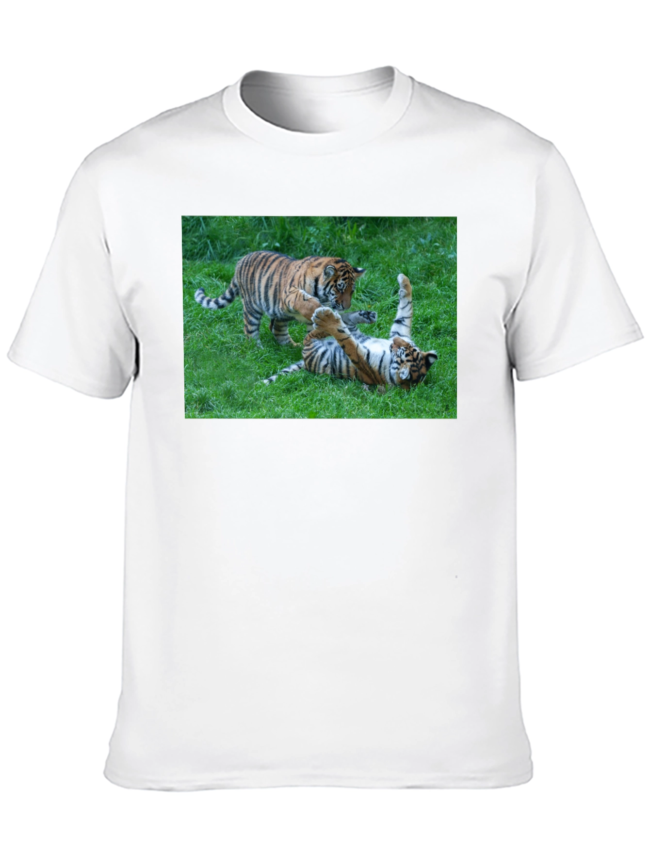 Black Tiger Cubs Playful Graphic Tee view 10