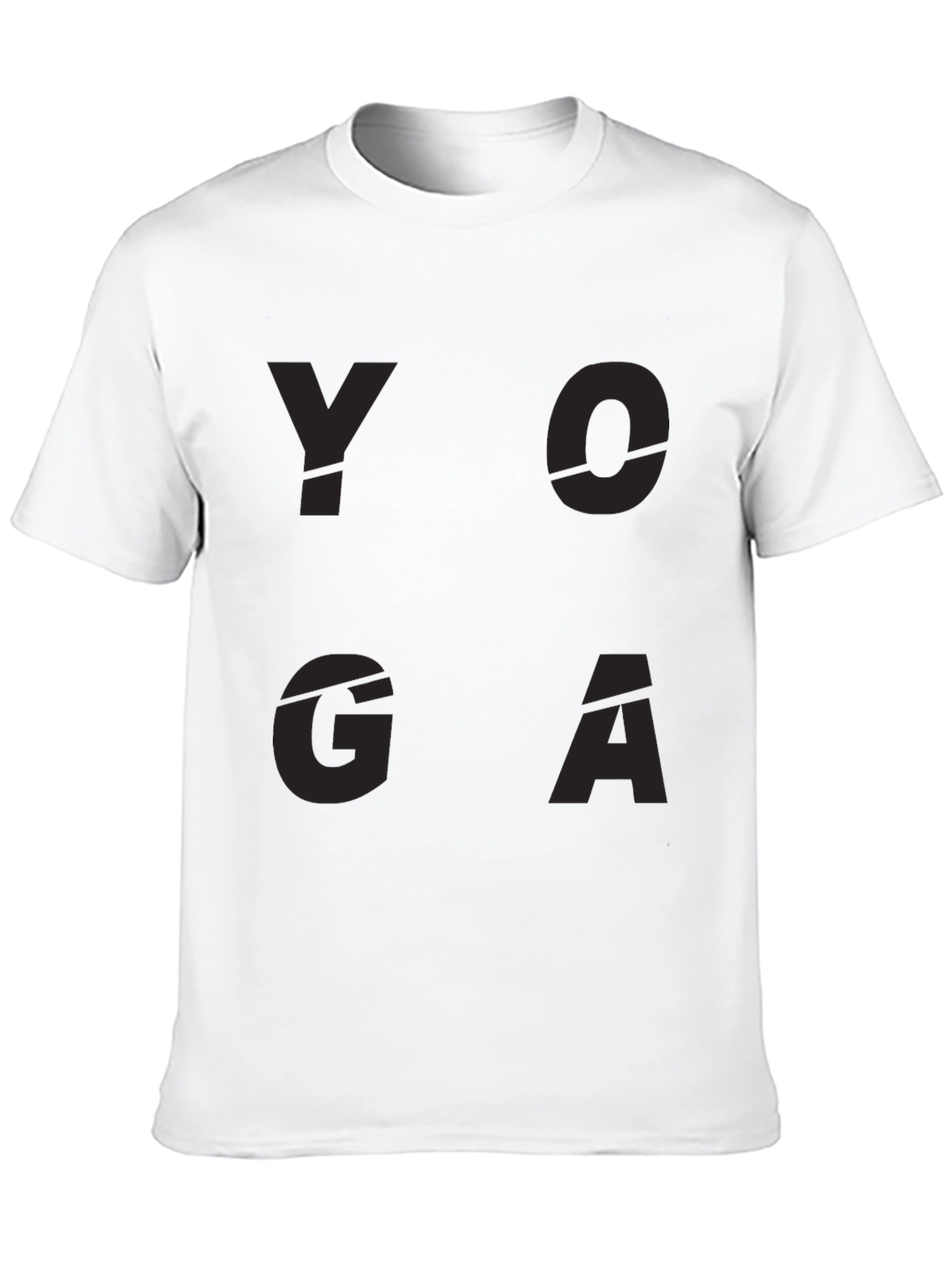 Black Yoga Graphic Print Black T-Shirt view 10