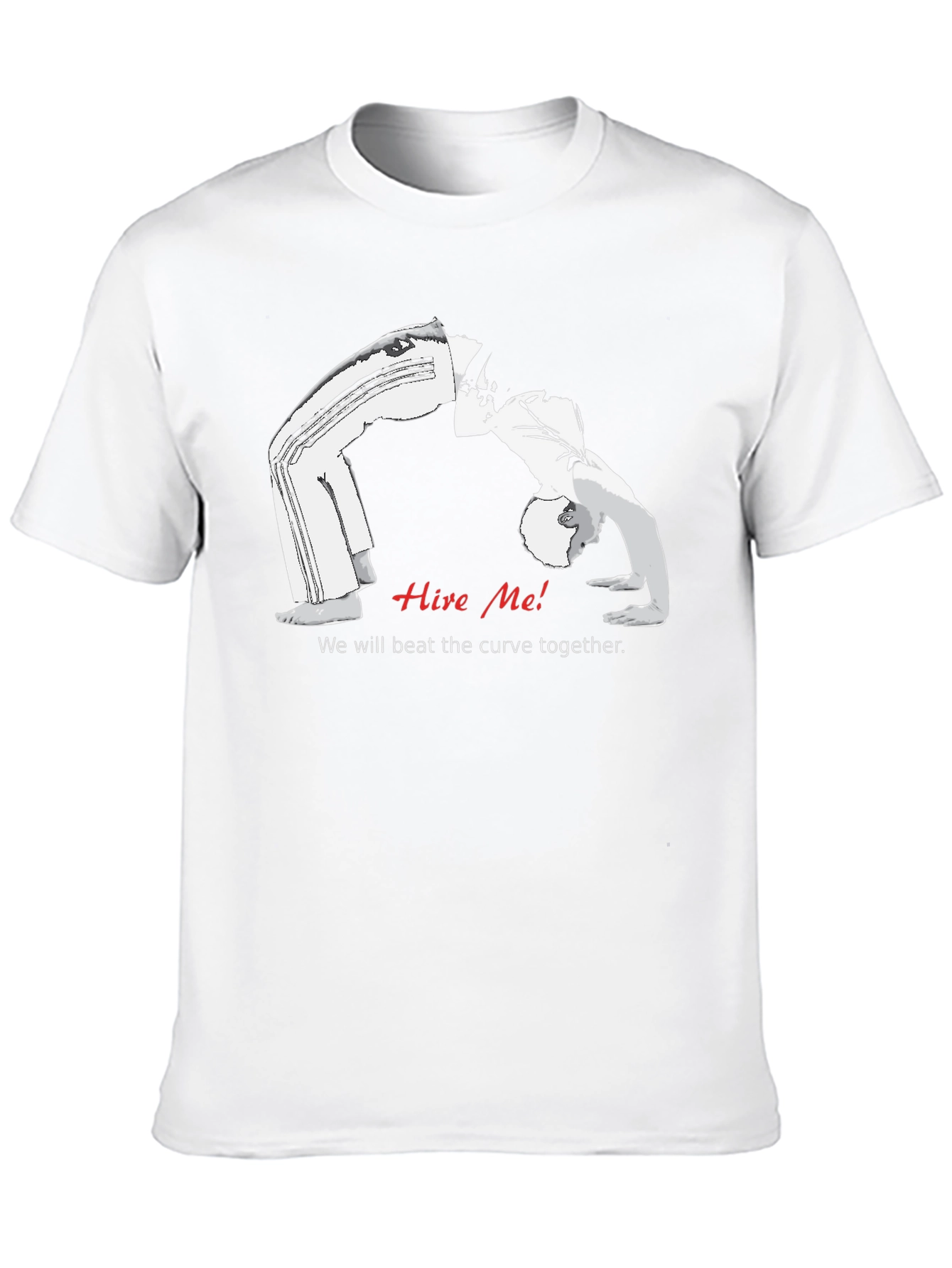 Black Hire Me! Funny T-Shirt view 10