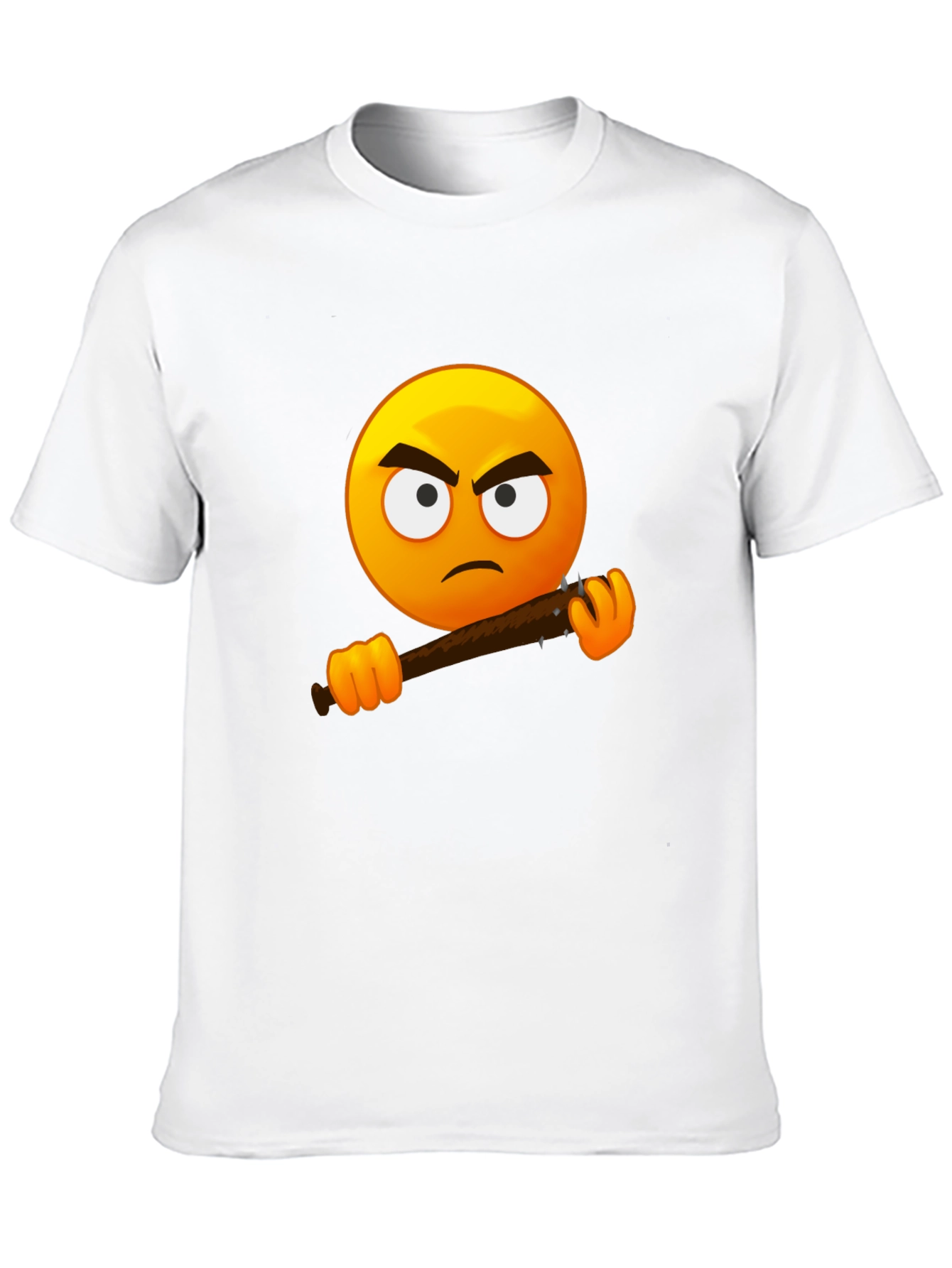 Black Angry Emoji Graphic Tee - Black T-Shirt view 10