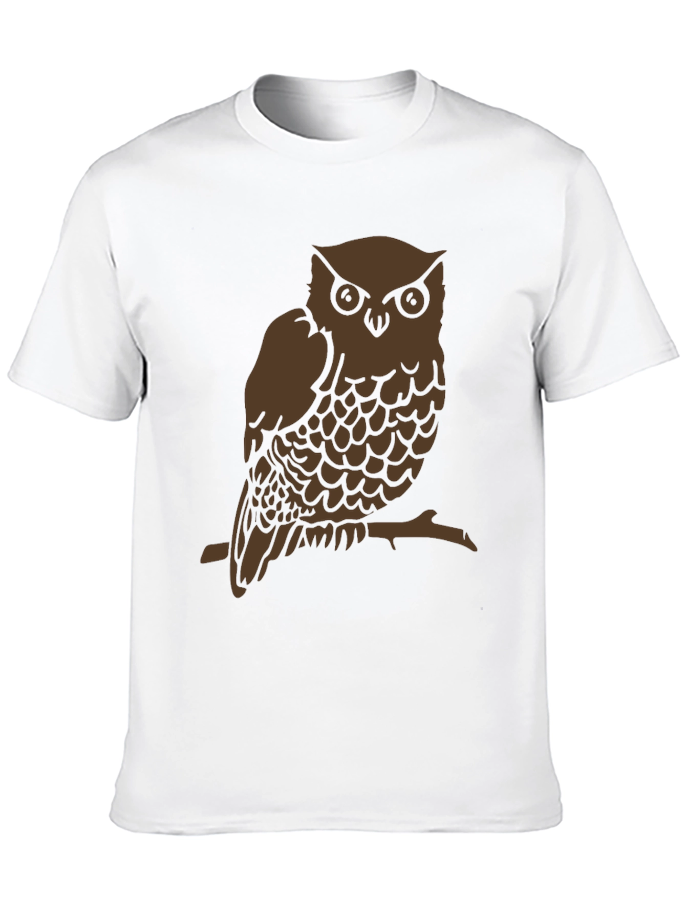 Black Owl Graphic Print Crew Neck T-Shirt view 10