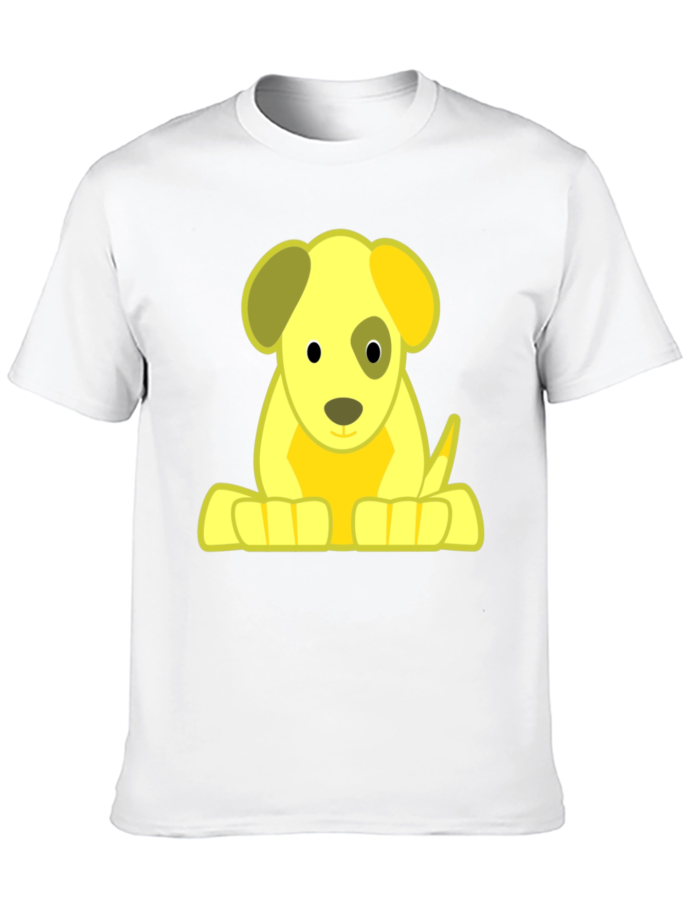 Black Cartoon Puppy Graphic T-Shirt view 10