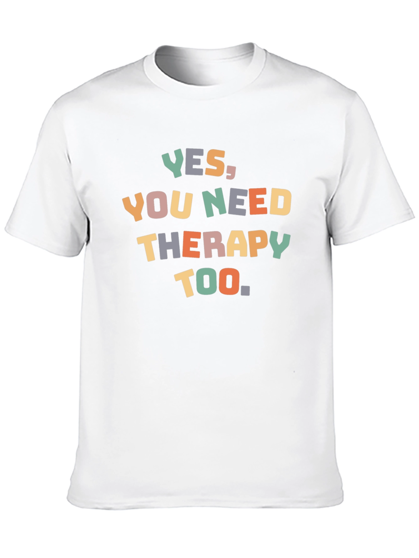 Black Therapy T-Shirt - Unisex Black Tee view 10