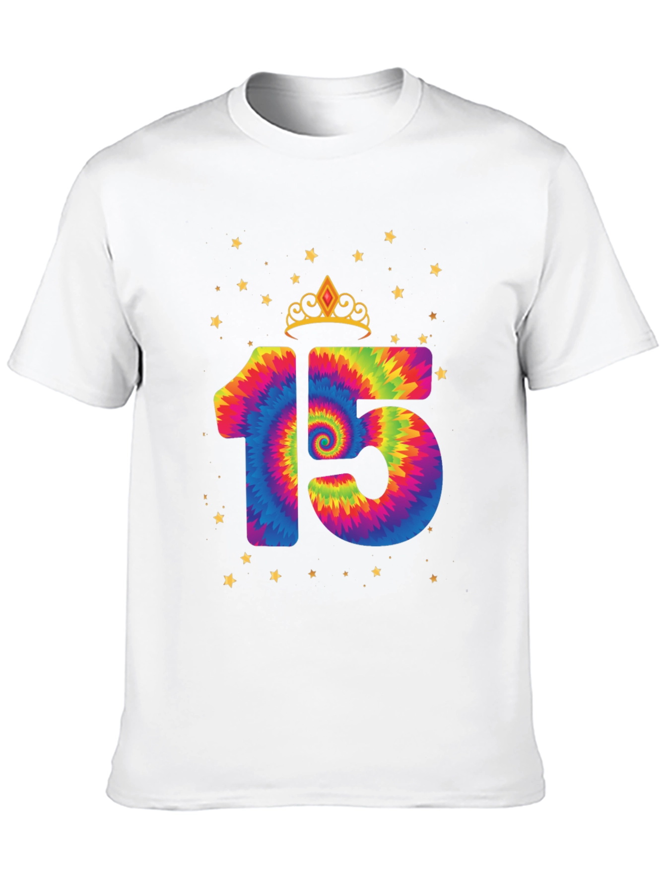 Tie Dye 15th Birthday T-Shirt - 10