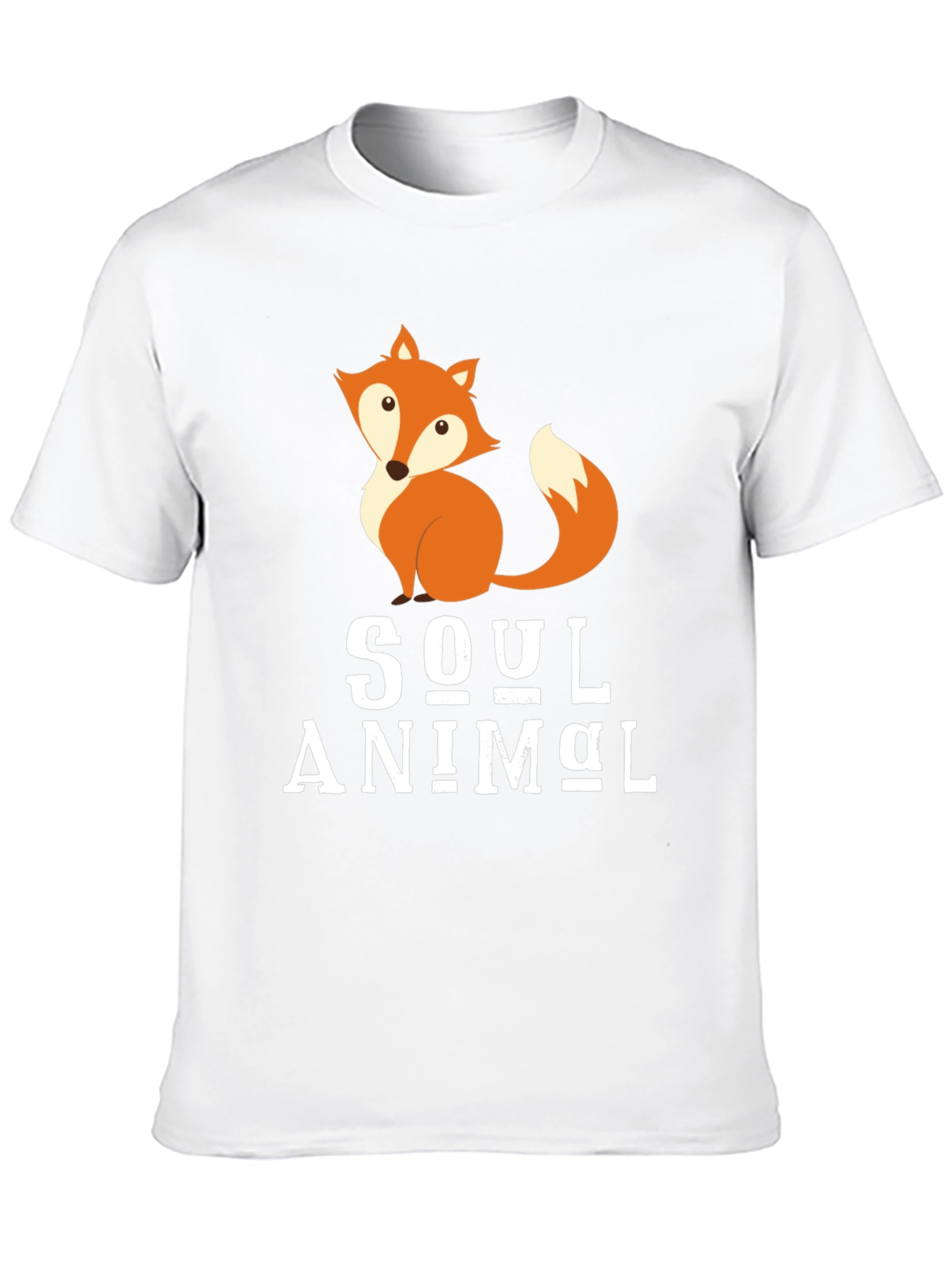 Black Soul Animal Fox Graphic Tee view 10