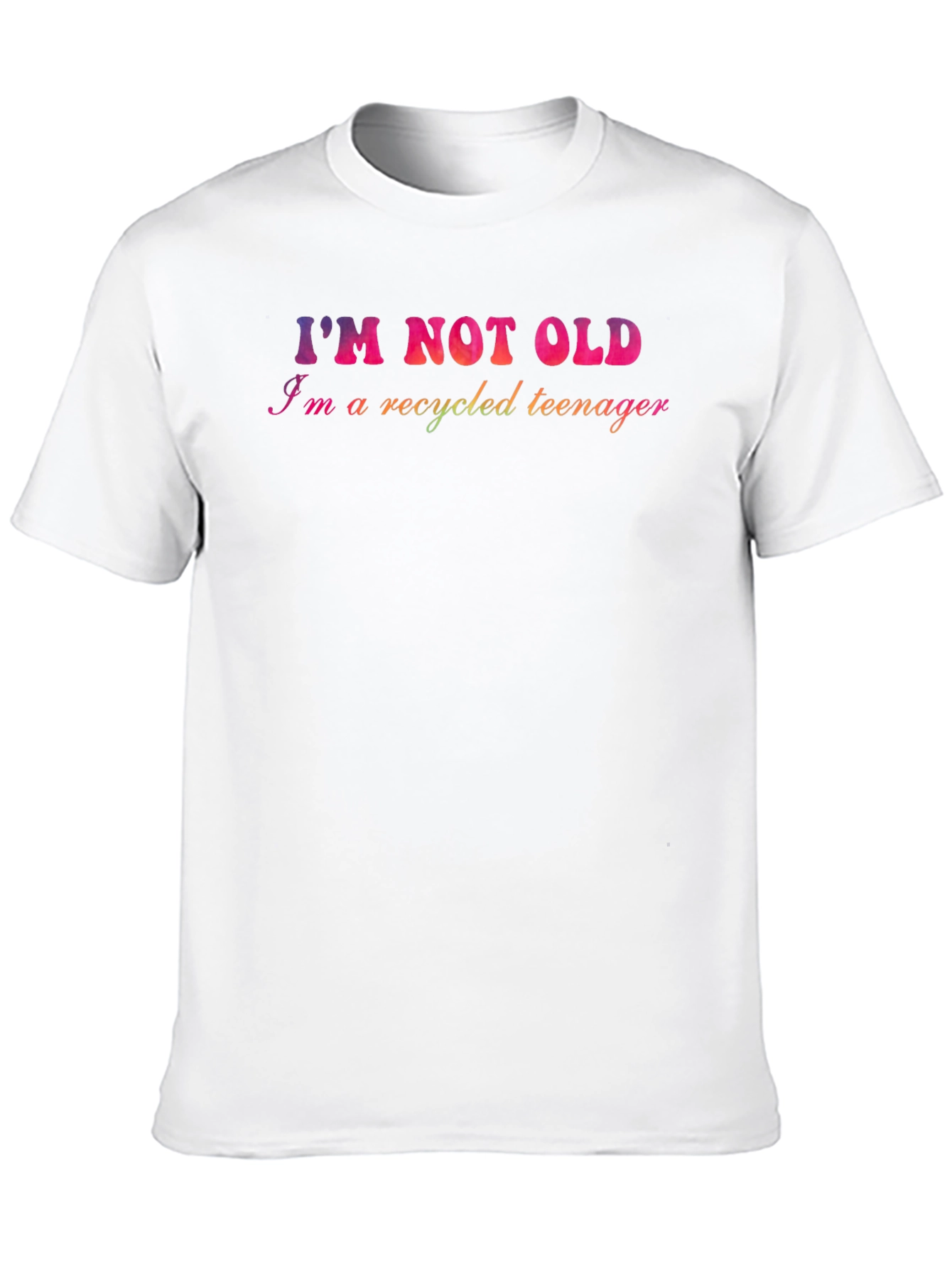 Black I'm Not Old, Recycled Teenager Graphic T-Shirt view 10