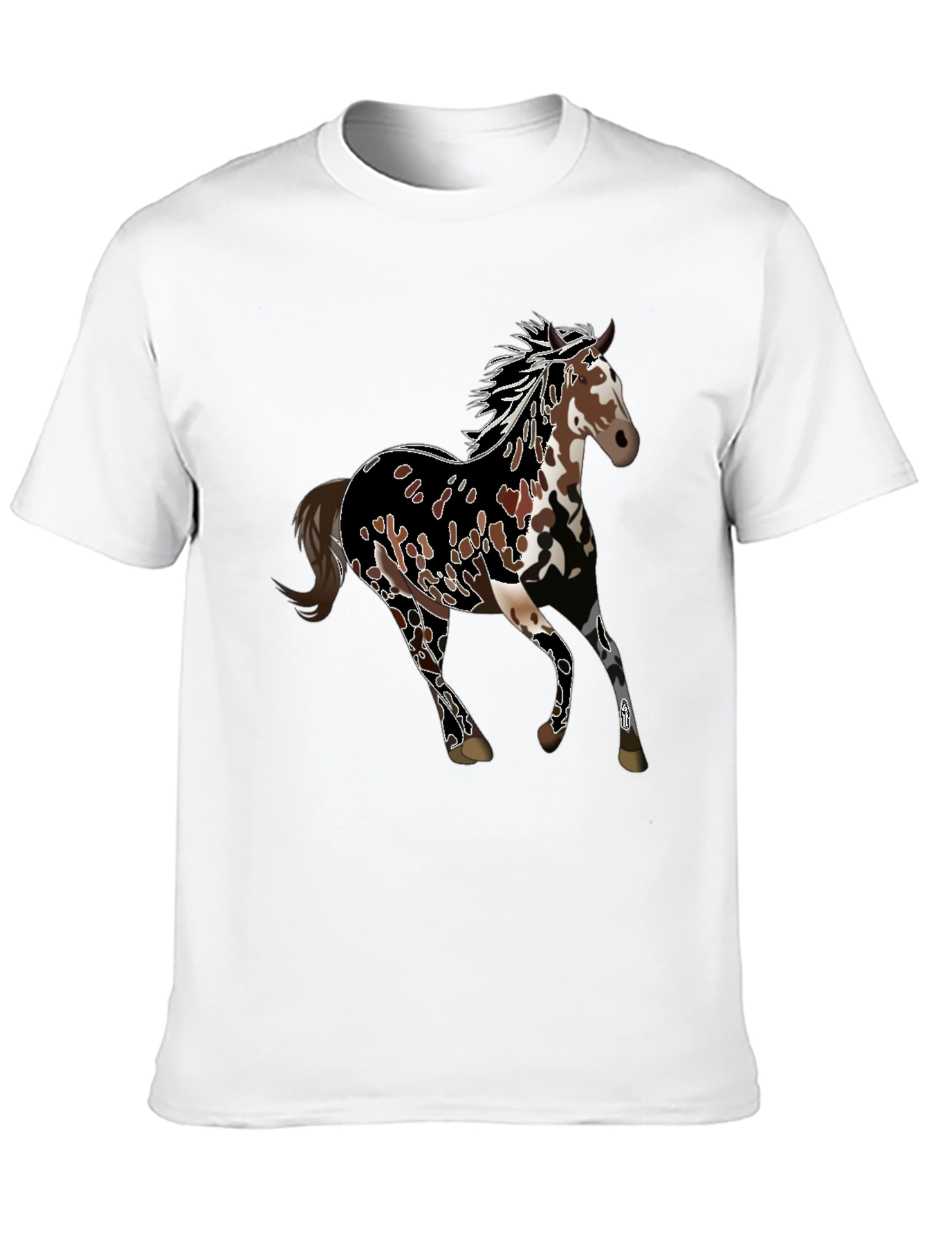 Black Horse Graphic Tee - Black Unisex T-Shirt view 10