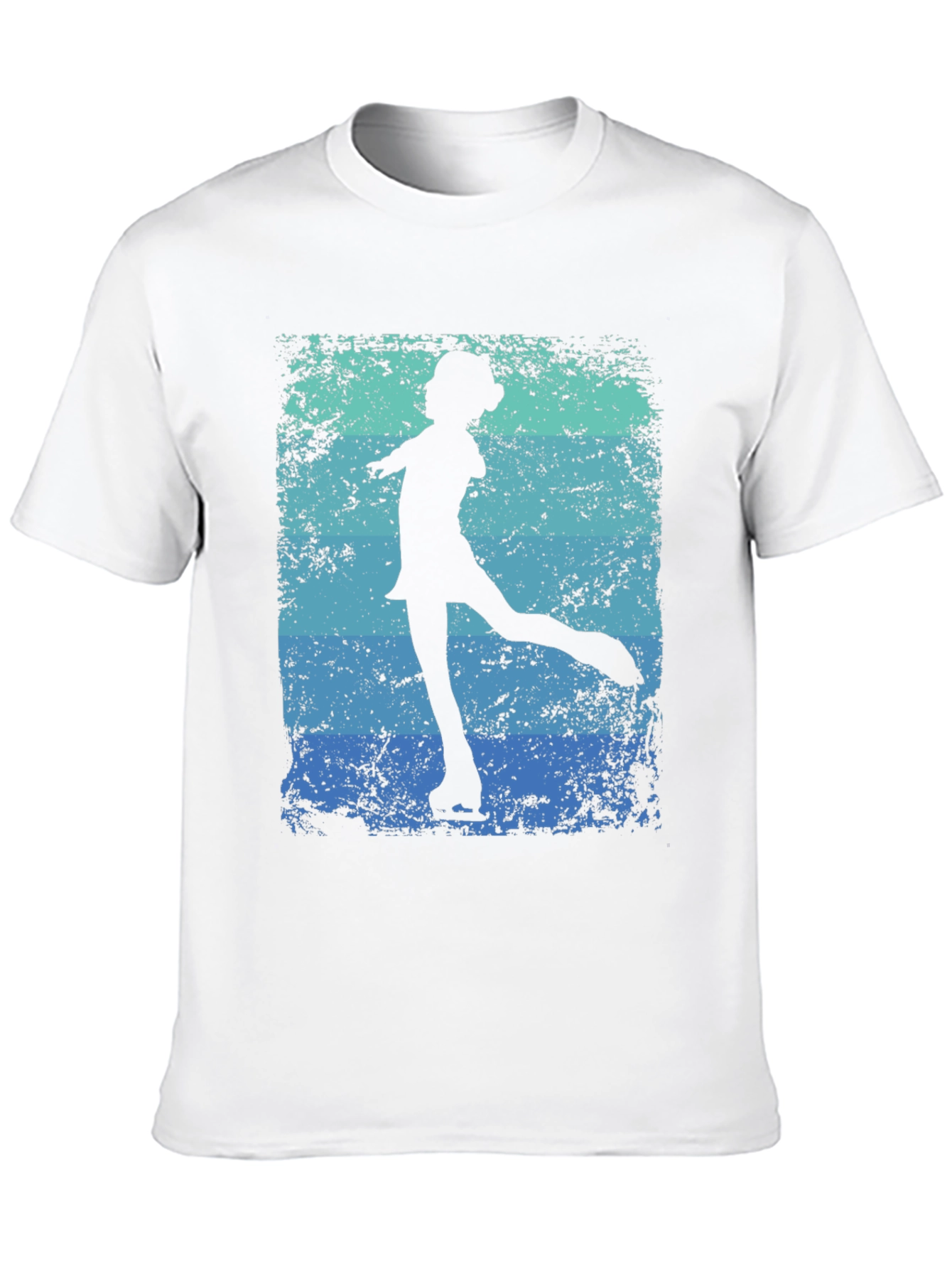 Black Retro Figure Skater Graphic Tee - Black Cotton Blend view 10