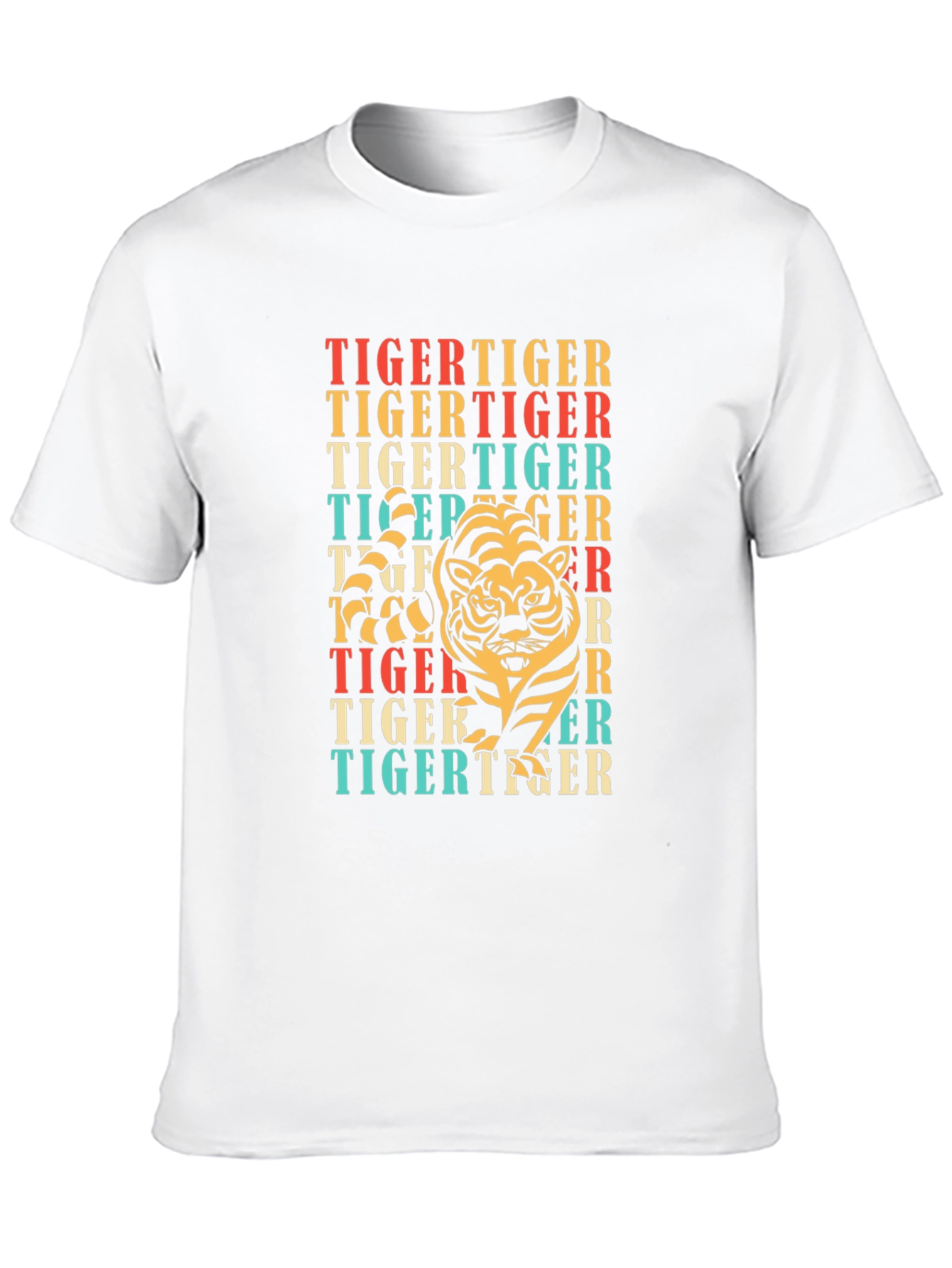 Black Retro Tiger Graphic T-Shirt view 10