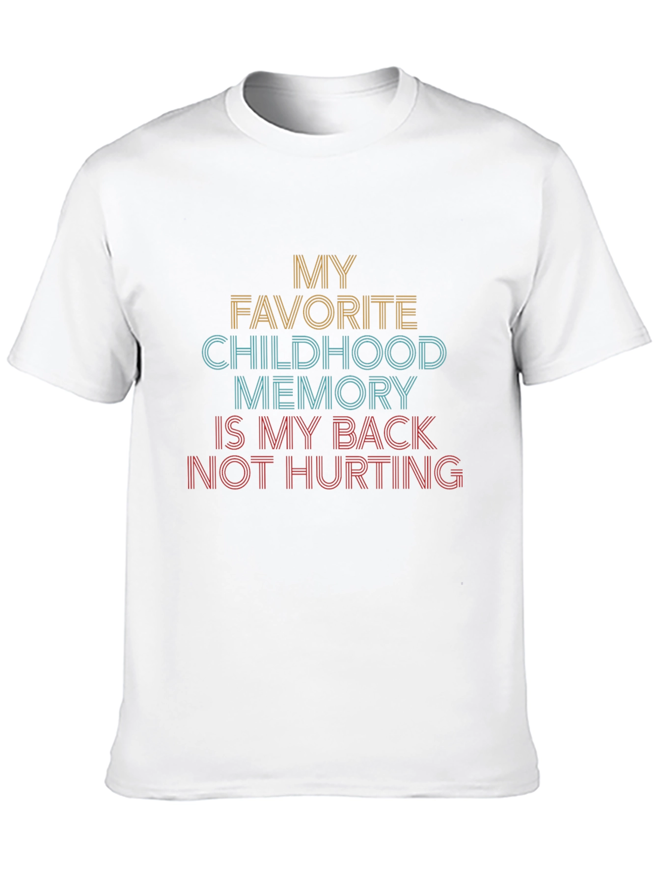 Black My Favorite Childhood Memory T-Shirt view 10