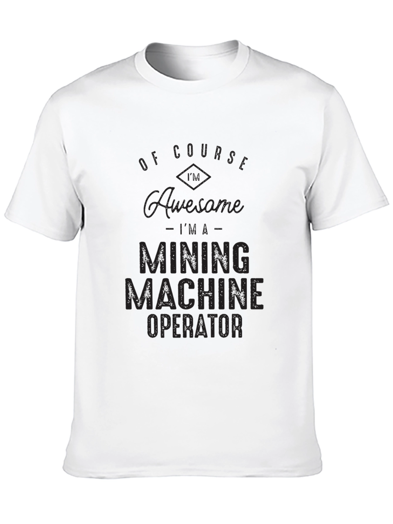 Black Mining Machine Operator Black Graphic Tee view 10