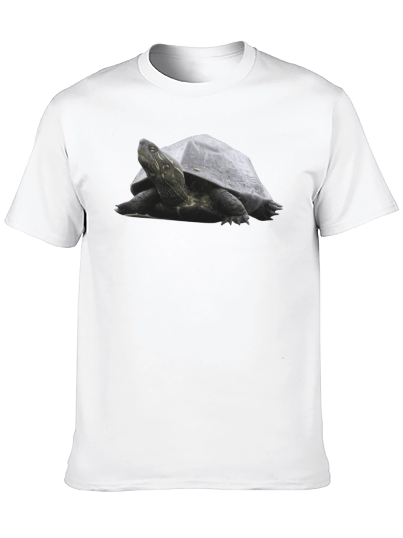 Black Turtle Graphic Tee - Black Cotton T-Shirt view 10
