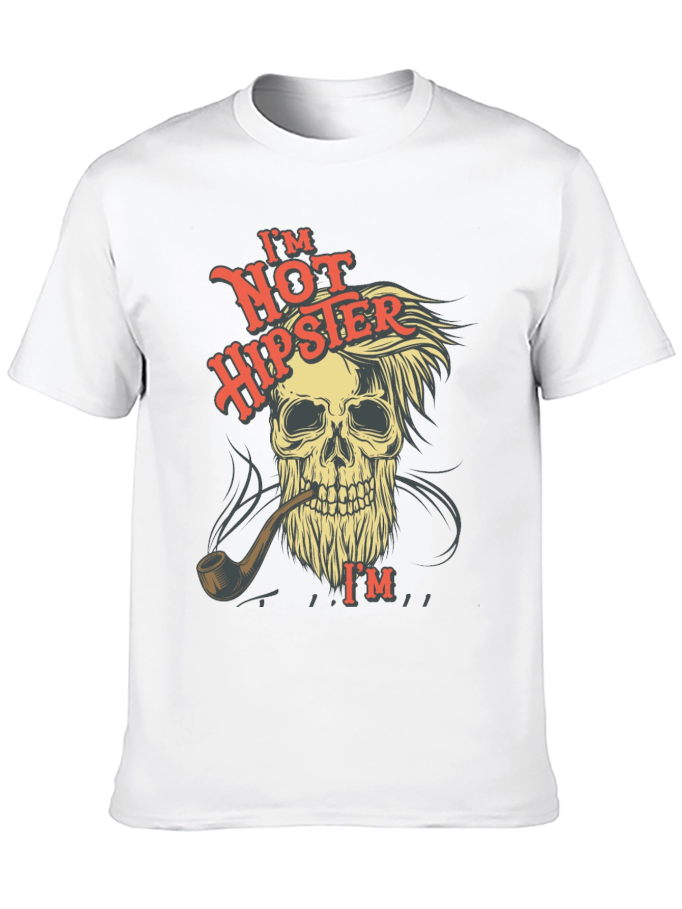 Black Skull T-Shirt - Not Hipster Design view 10
