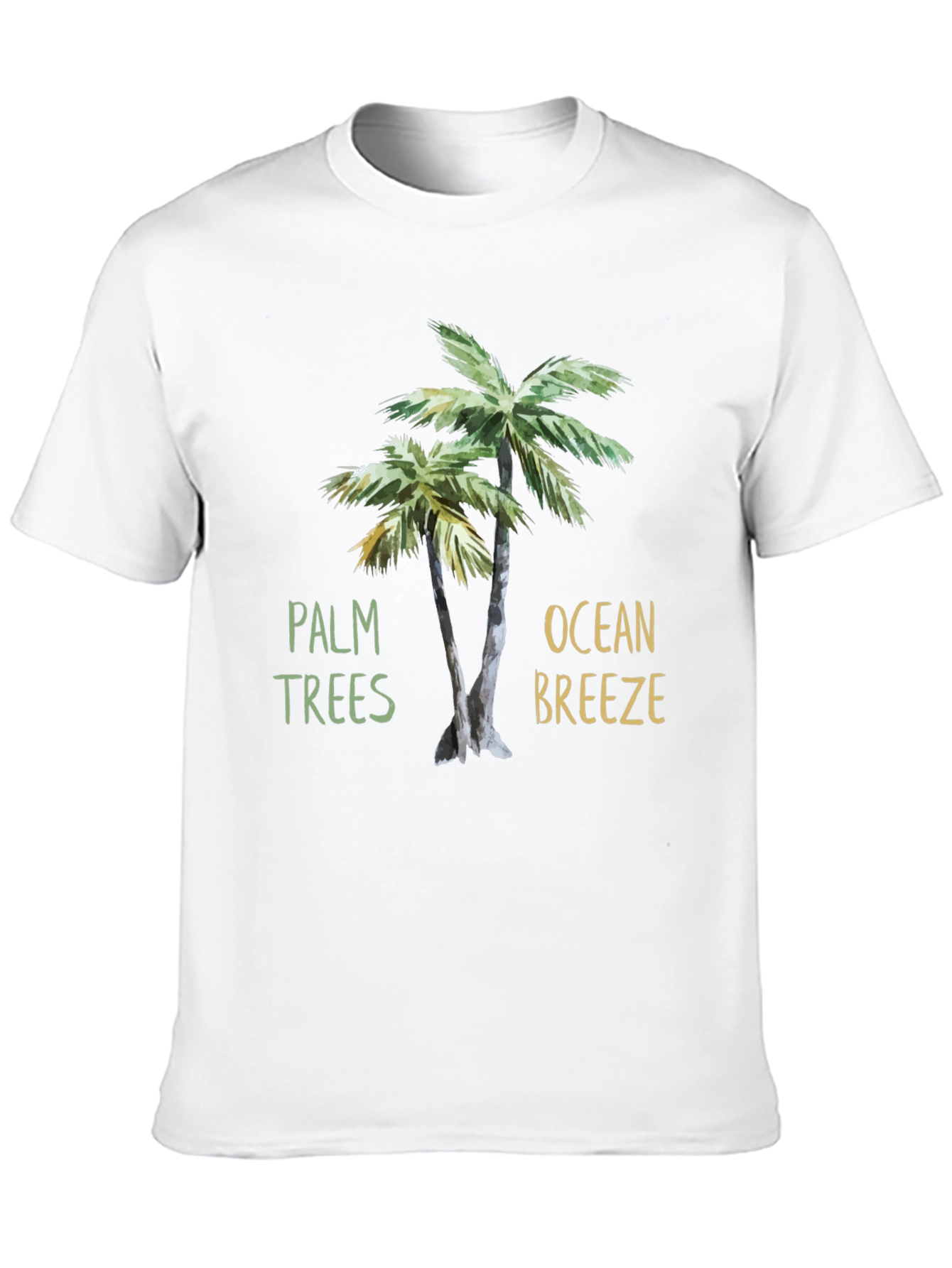 Black Palm Trees & Ocean Breeze T-Shirt view 10