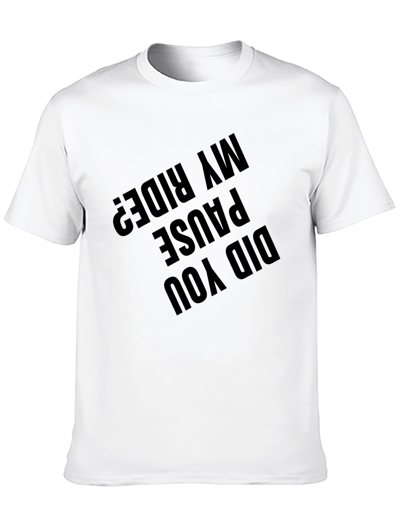 Black Did You Pause My Ride? Graphic T-Shirt - Black view 10