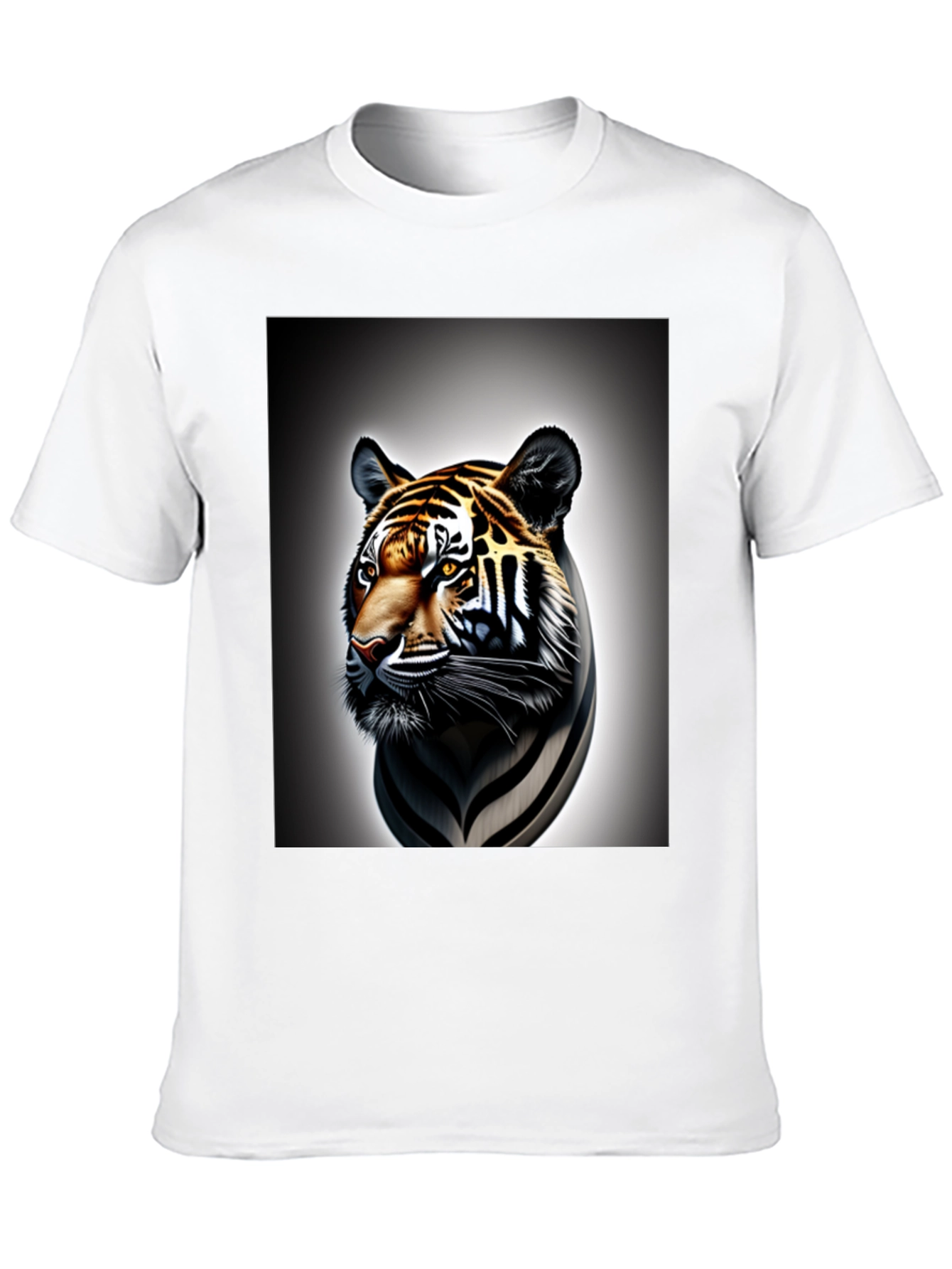 Black Tiger Graphic Tee - Cool Animal Print Shirt view 10