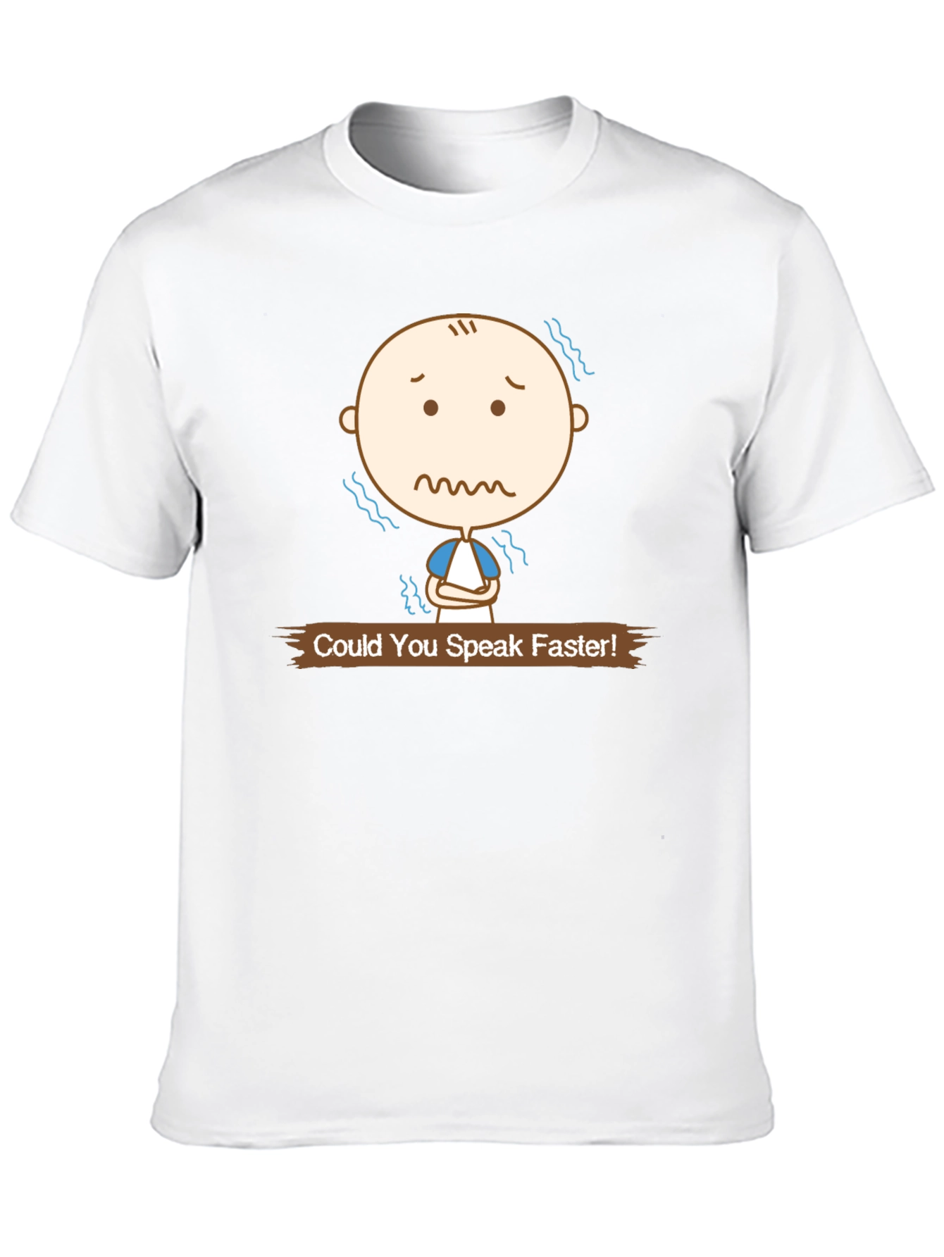 Black Speak Faster Graphic Tee - Black Cotton T-Shirt view 10