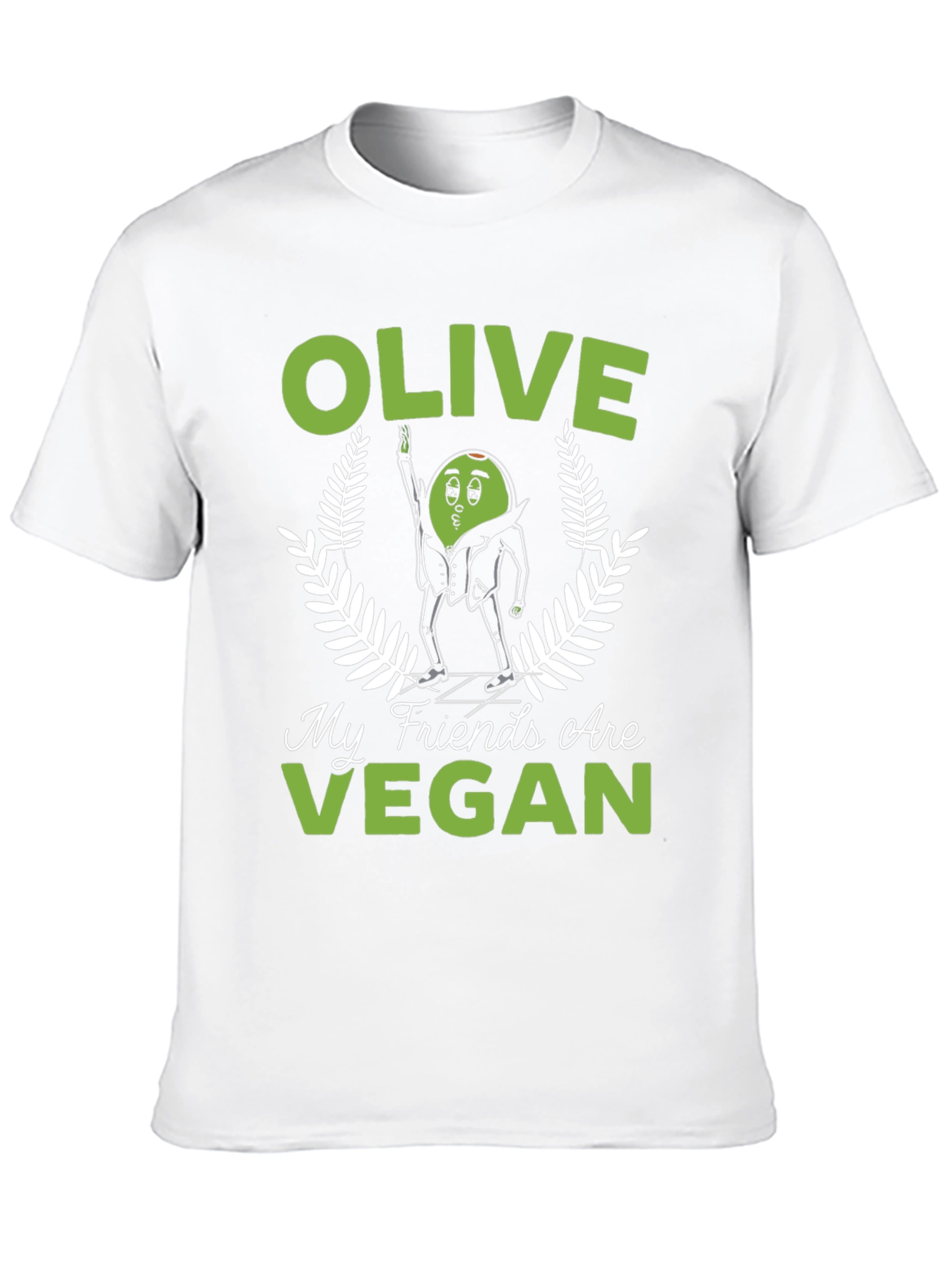 Black Olive My Friends Are Vegan Funny Graphic Tee view 10
