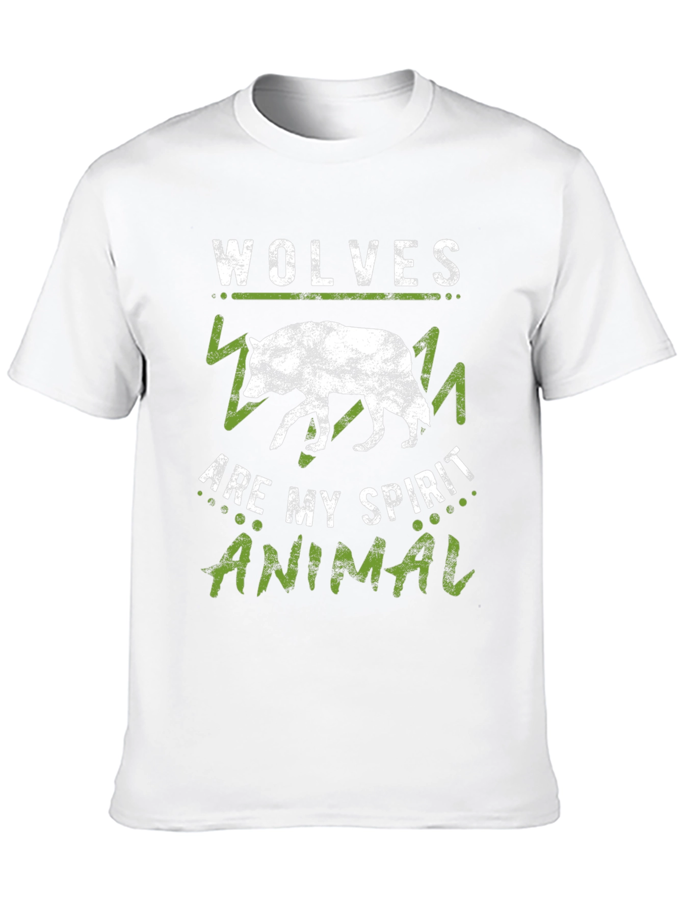 Black Wolves Are My Spirit Animal Black T-Shirt view 10