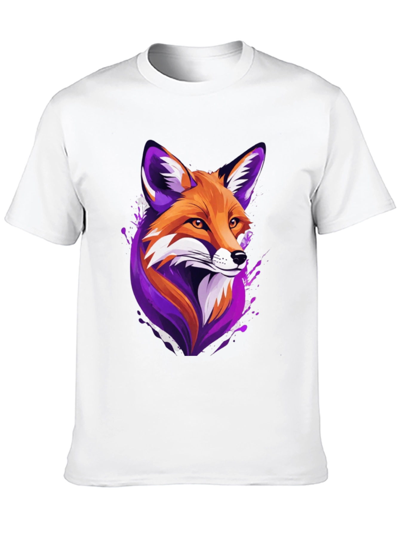 Black Fox Graphic Tee - Unique Animal Design, Soft Cotton Blend view 10