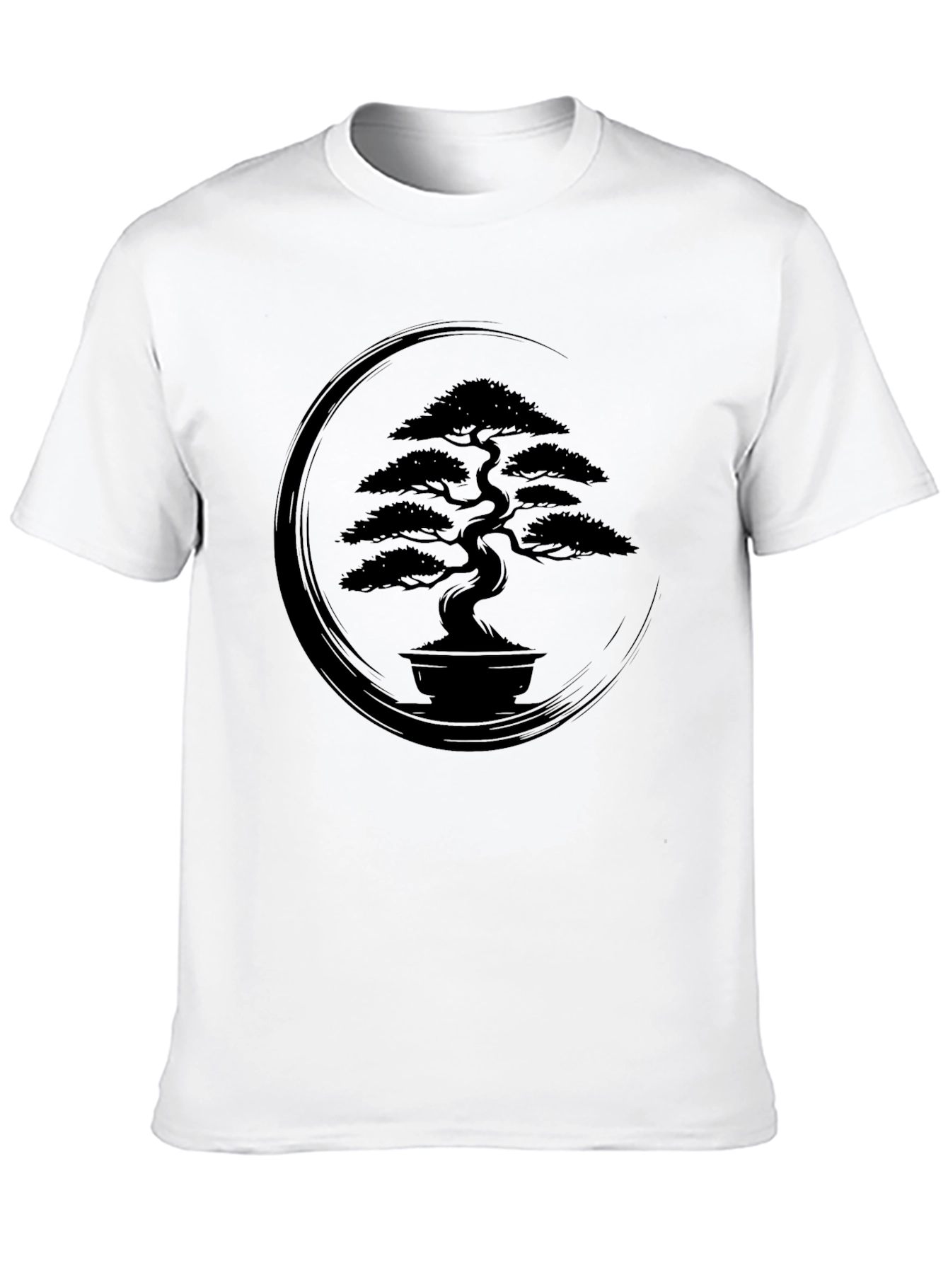 Black Bonsai Tree Graphic Tee - Zen Style view 10
