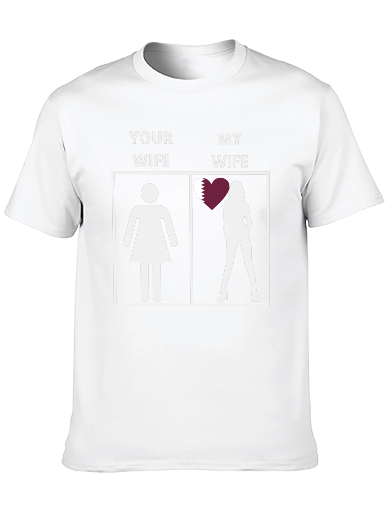 Black Humorous Your Wife/My Wife T-Shirt - Qatar Edition view 10