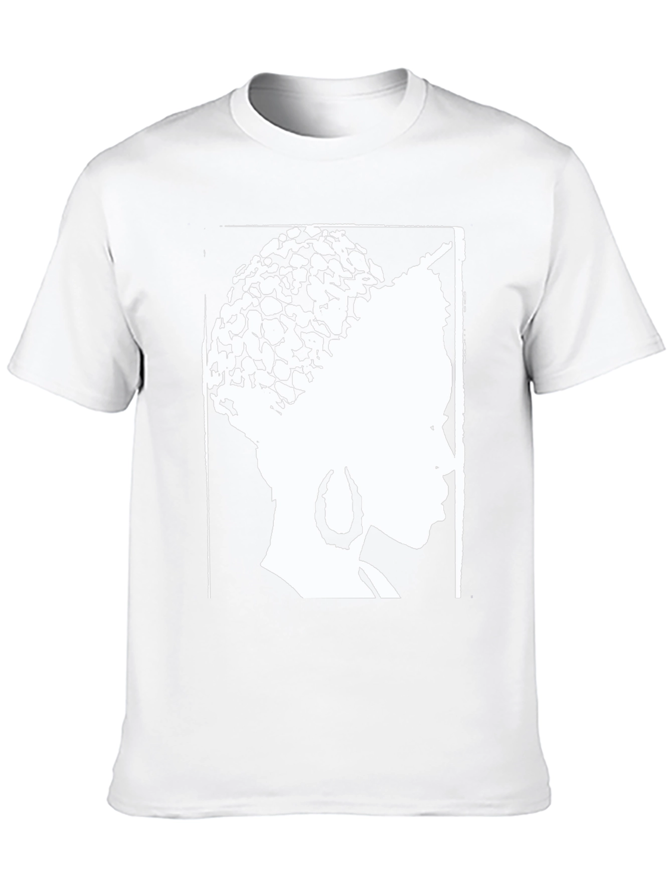 Black Afro Queen Graphic Tee - Black Cotton T-Shirt view 10