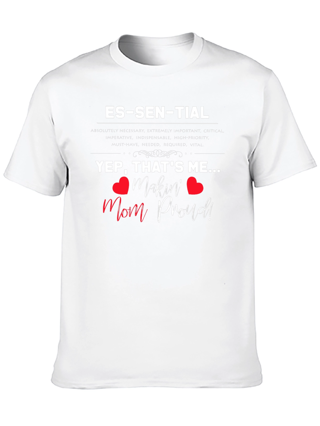 Black Essential Mom-Approved T-Shirt view 10