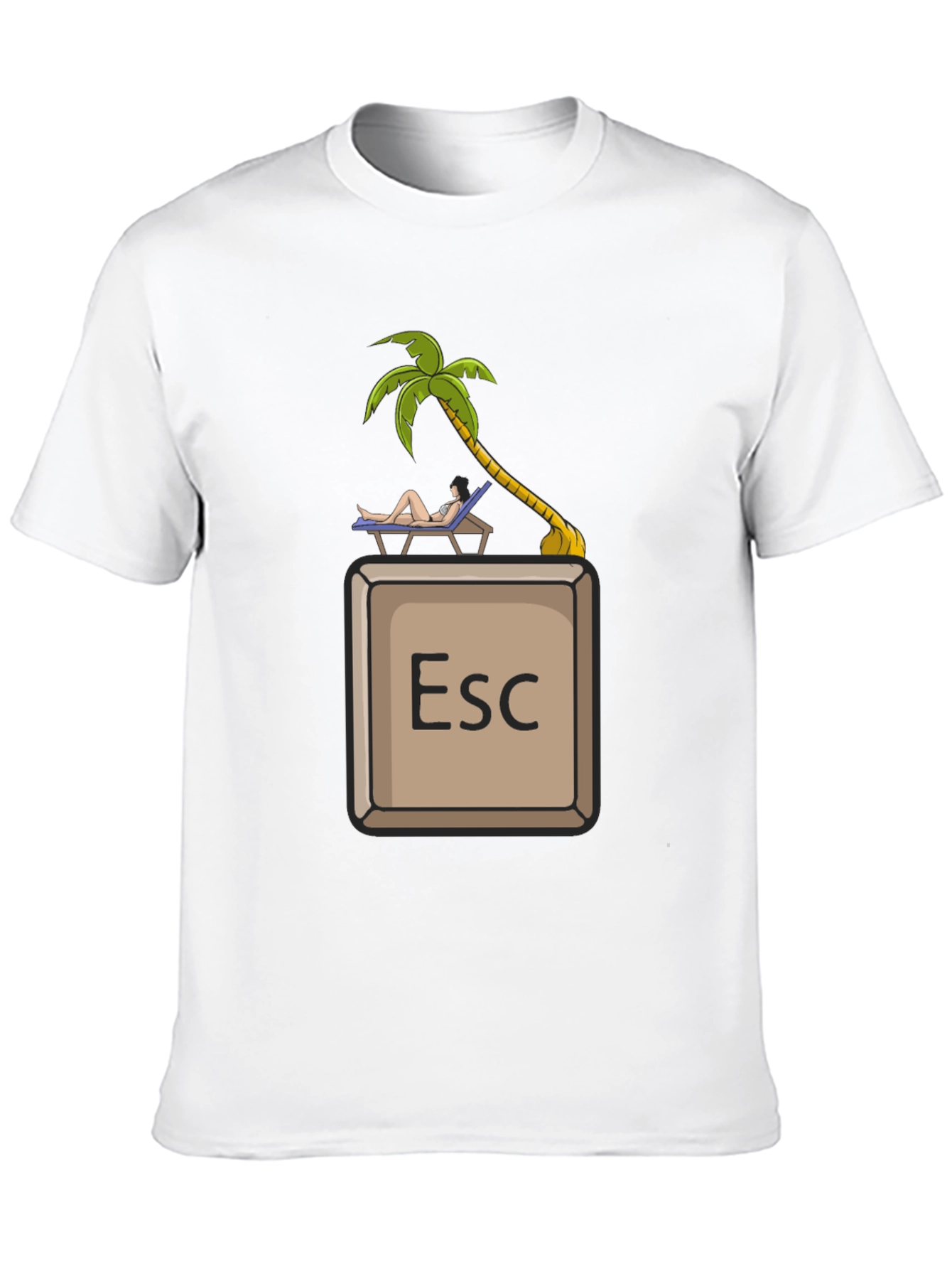 Black Escape Key Vacation T-Shirt - Relax Mode Activated view 10