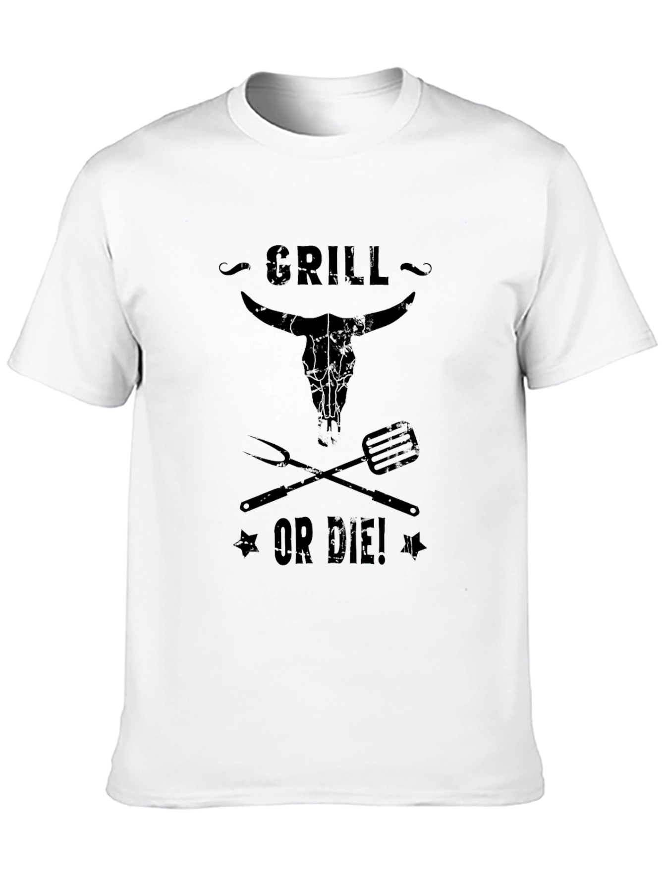 Black Grill or Die! Graphic T-Shirt view 10