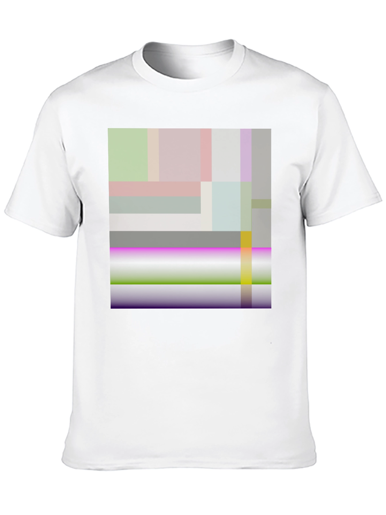 Black Abstract Geometric Art Black T-Shirt view 10