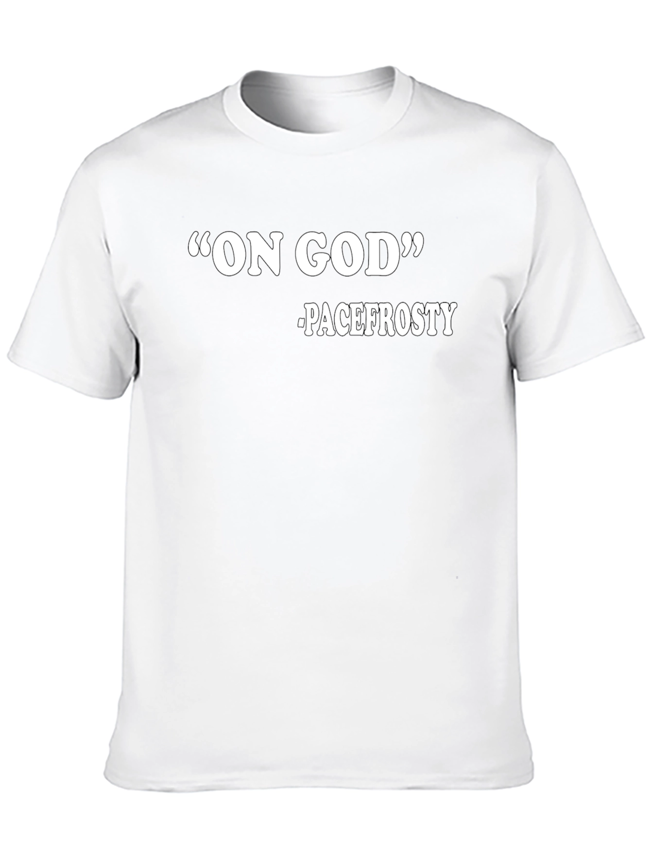 Black On God Pacefrosty Black Graphic Tee Shirt view 10