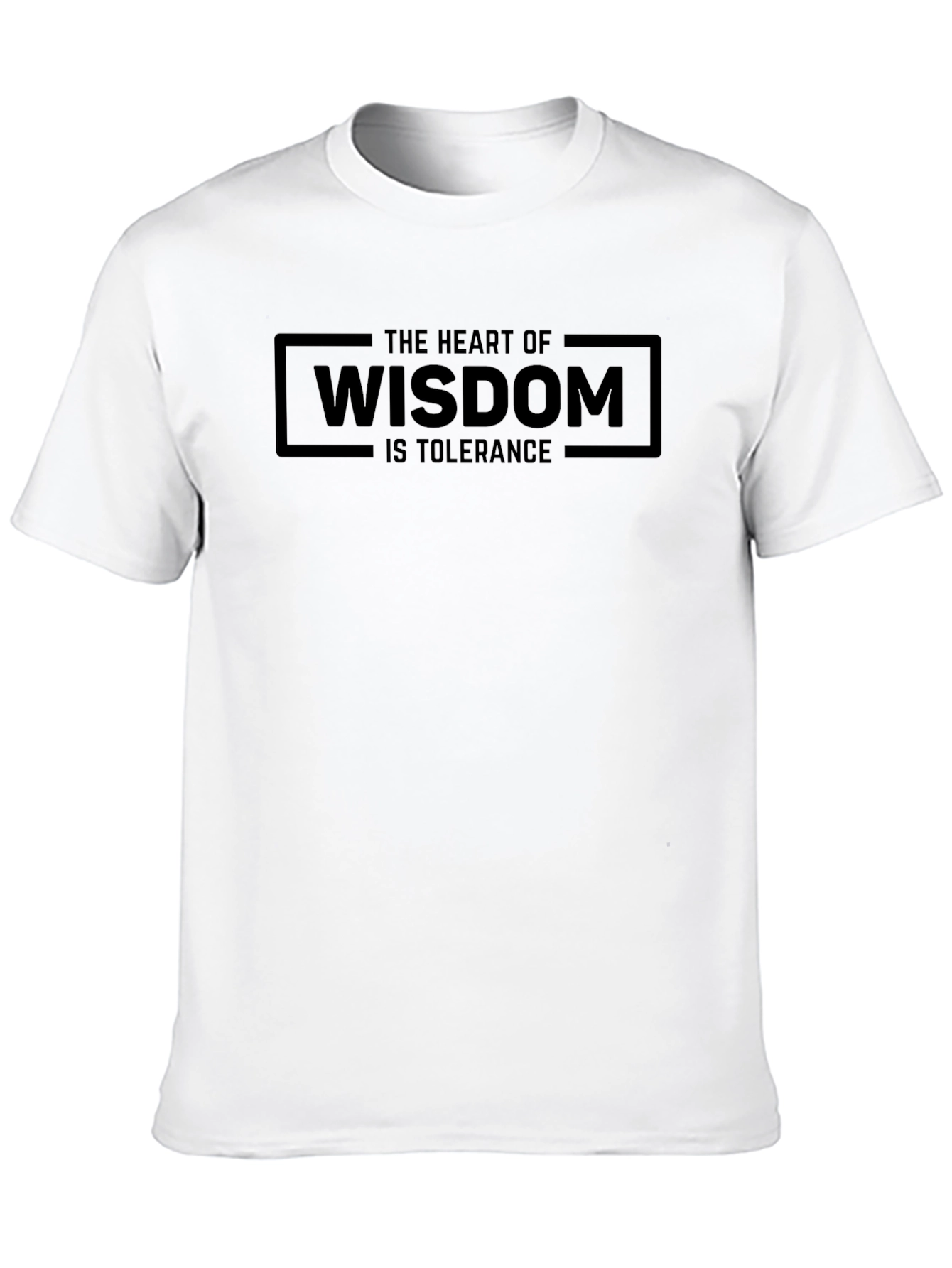 Black The Heart of Wisdom T-Shirt - Tolerance Tee view 10