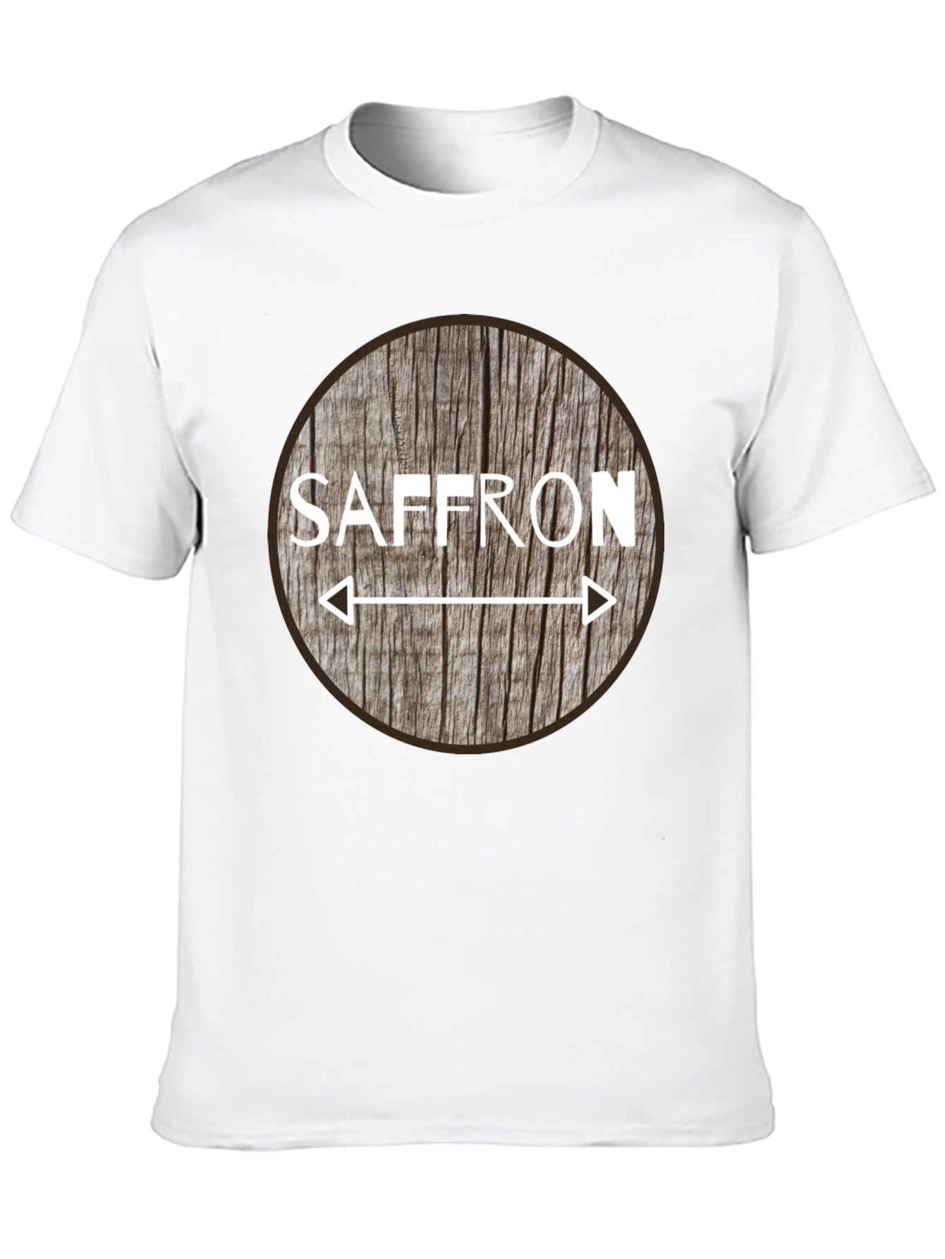 Black Saffron Arrow Design Black T-Shirt view 10