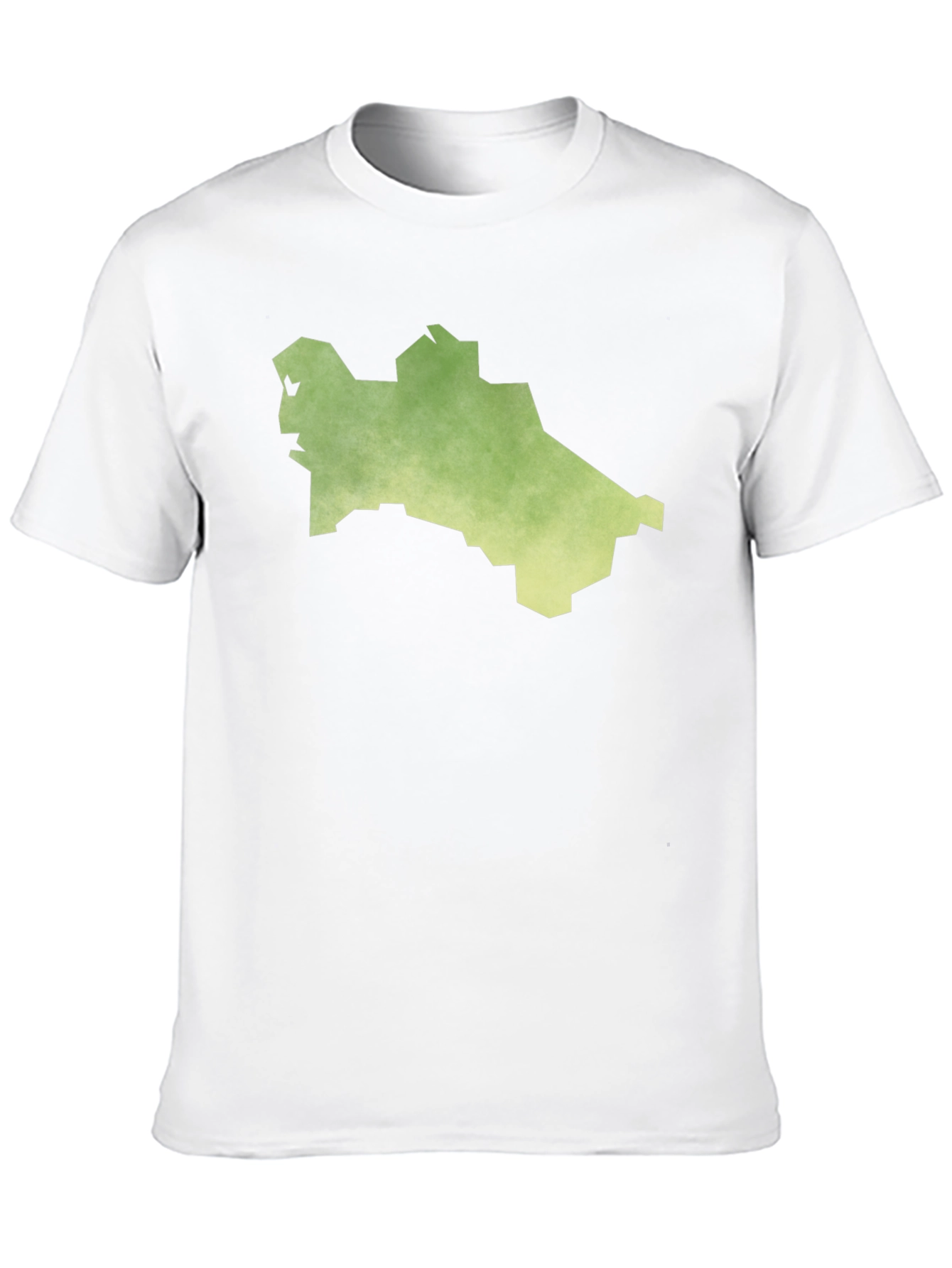 Black Turkmenistan Map T-Shirt - Black Cotton Tee view 10