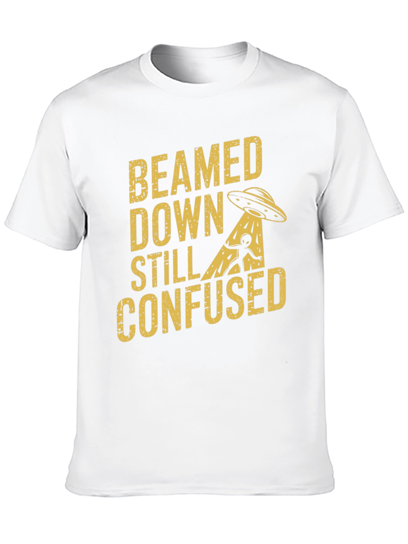 Black Beamed Down Still Confused Graphic T-Shirt - Black view 10