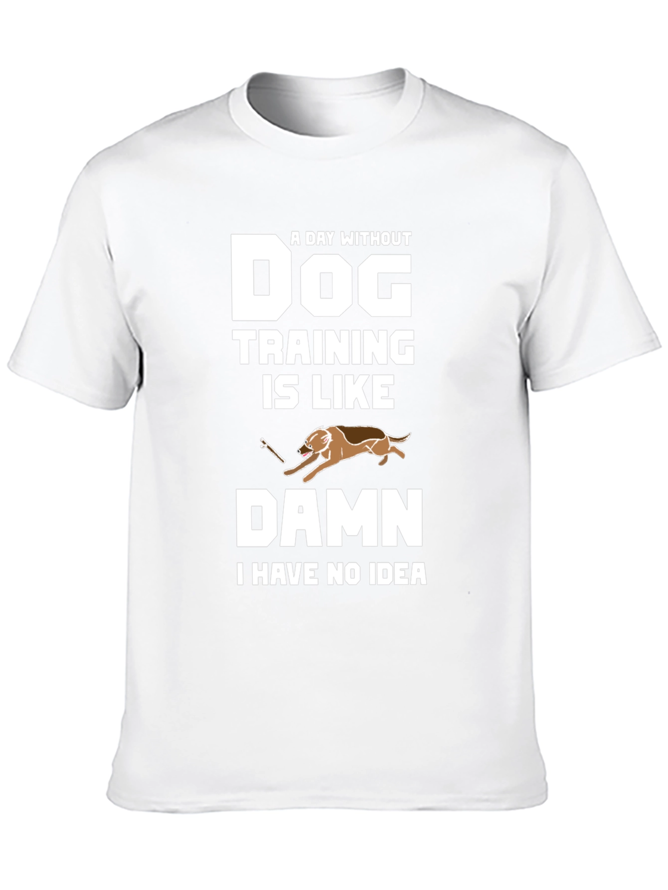 Black Funny Dog Training T-Shirt view 10