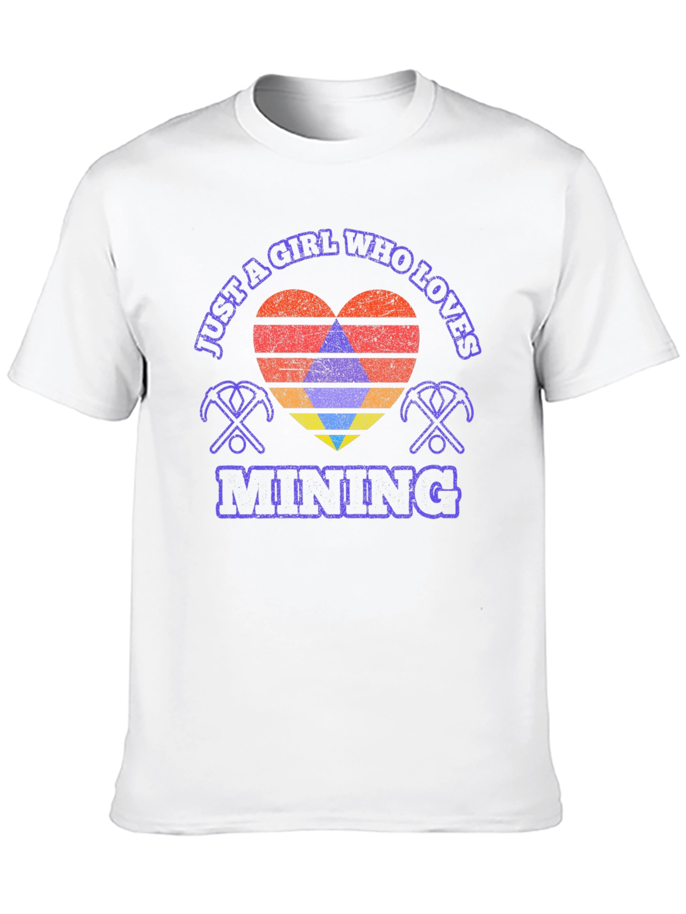 Black Just a Girl Who Loves Mining T-Shirt view 10