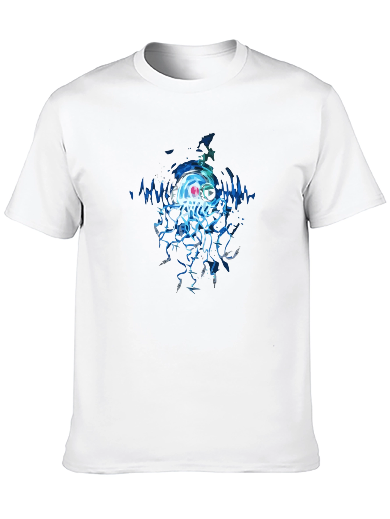 Black Jellyfish DJ Graphic Tee - Cool Black T-Shirt view 10