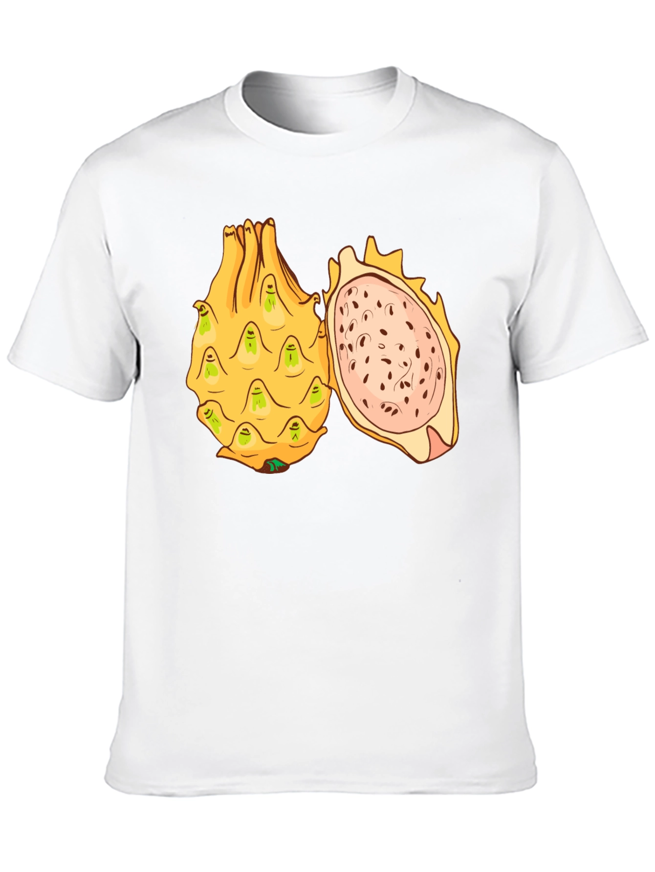 Black Dragon Fruit Graphic T-Shirt - Unique Fruit Design view 10