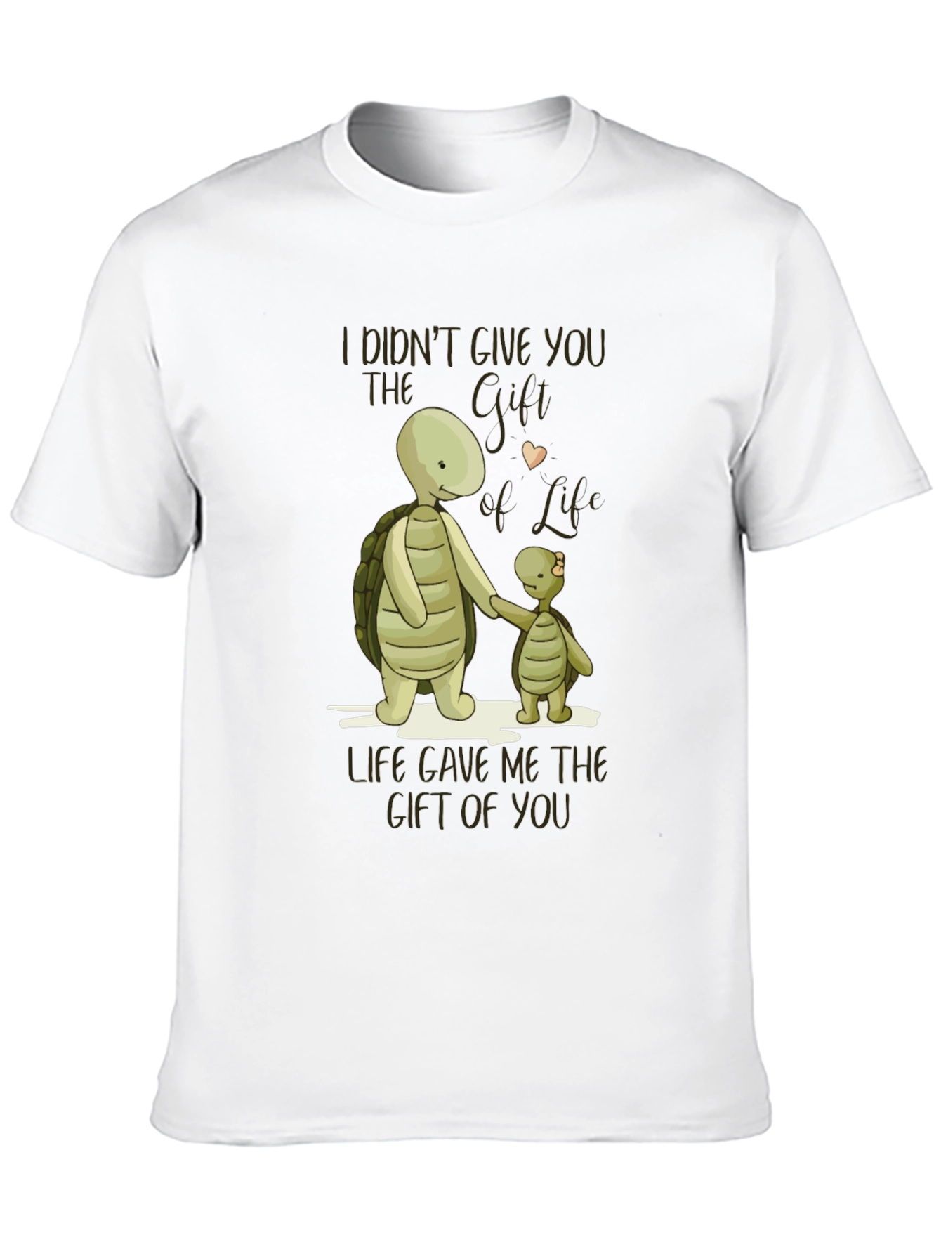 Black Turtle Graphic T-Shirt - "Gift of You" Design view 10